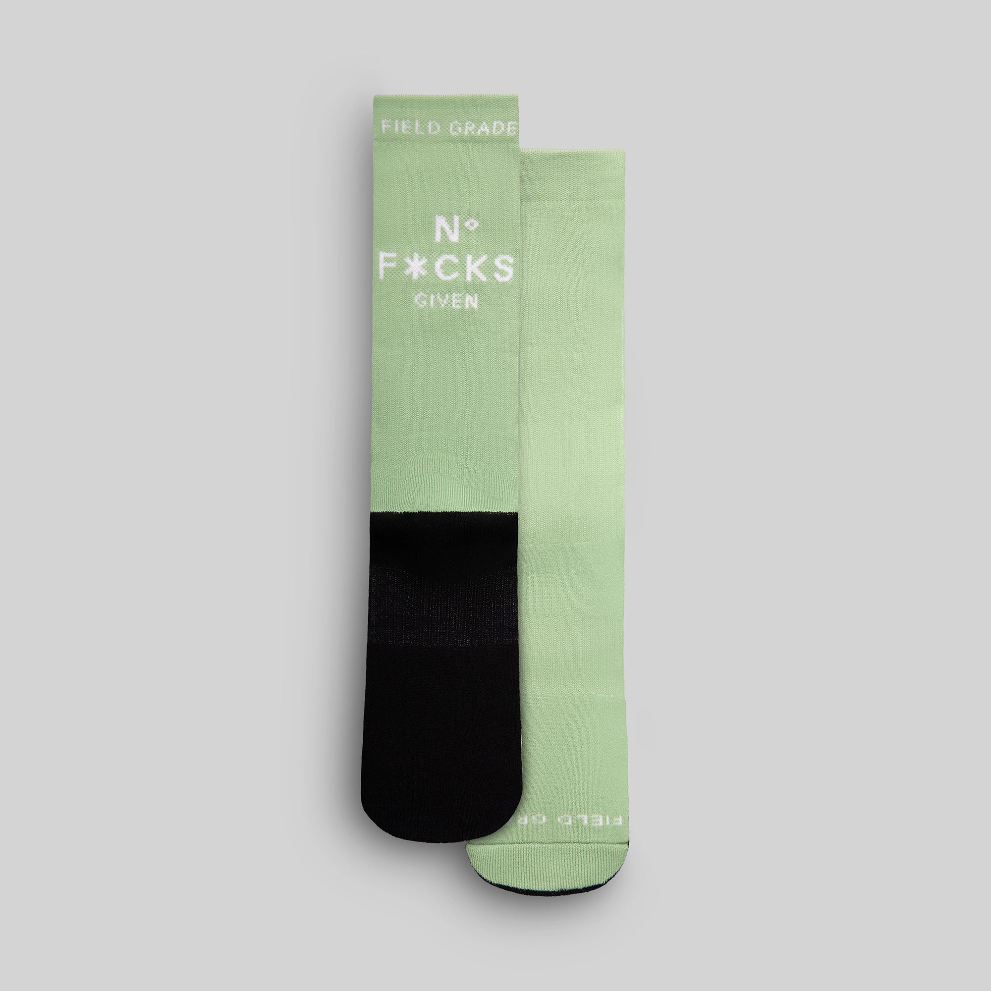 NO F*CKS GIVEN WHEAT/SAGE/RATTAN CUSHIONED CREW SOCK 3 PACK