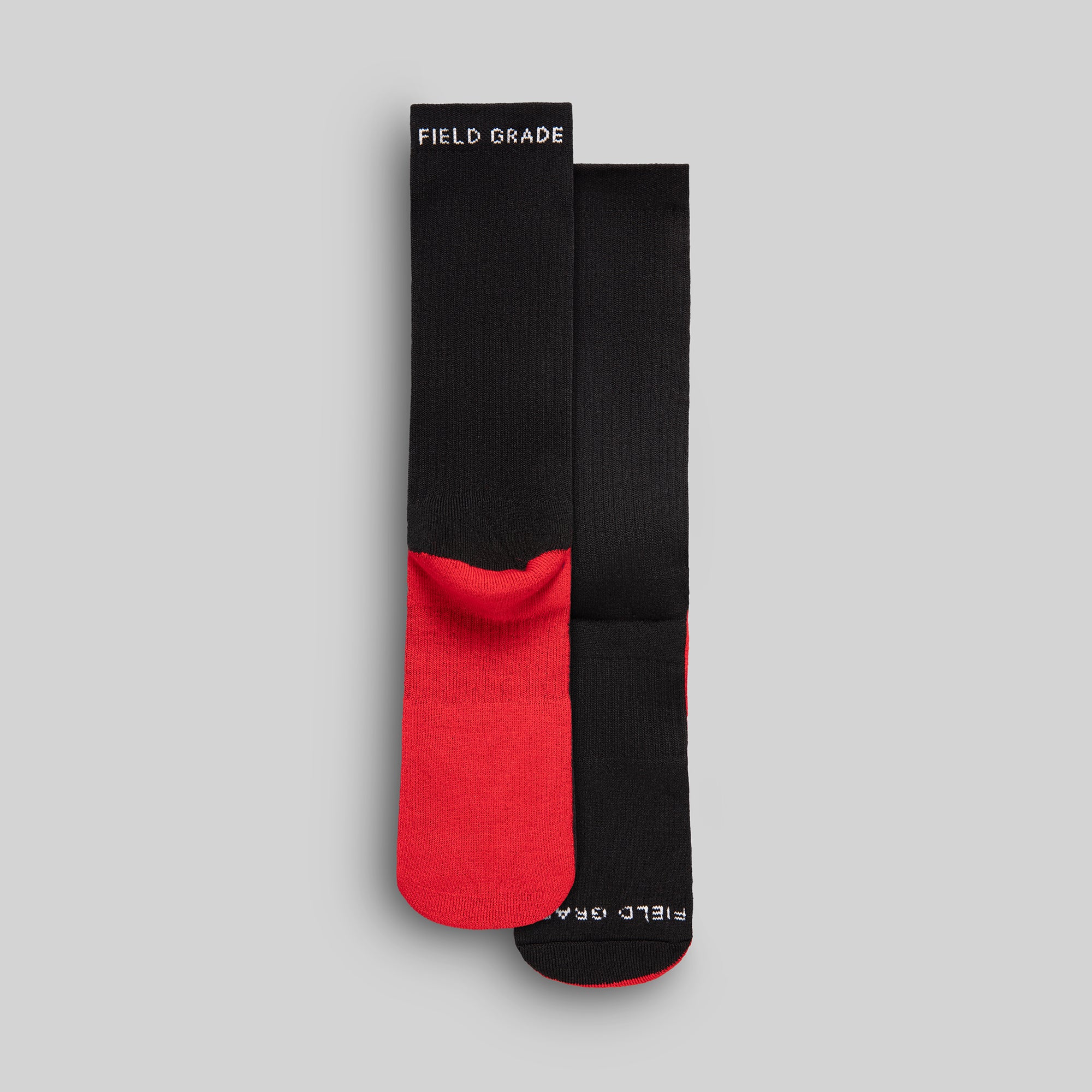 FIELD GRADE STANDARD ISSUE BLACK CUSHIONED CREW SOCK 3 PACK