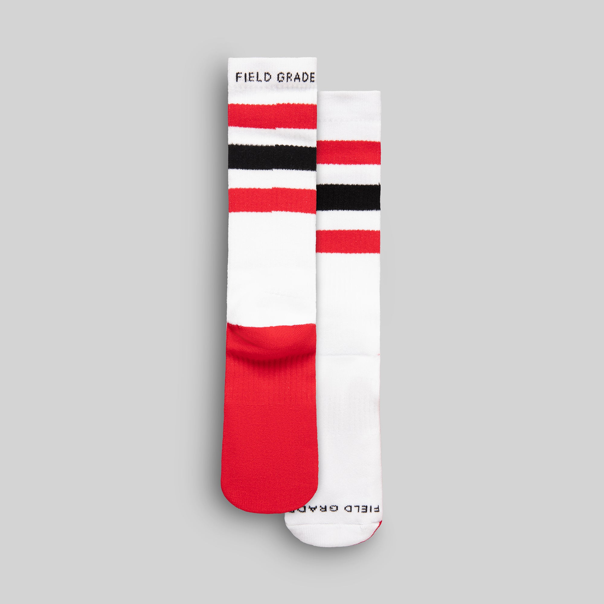 FIELD GRADE CUSHIONED CREW SOCKS - MULTI-STRIPES PACK