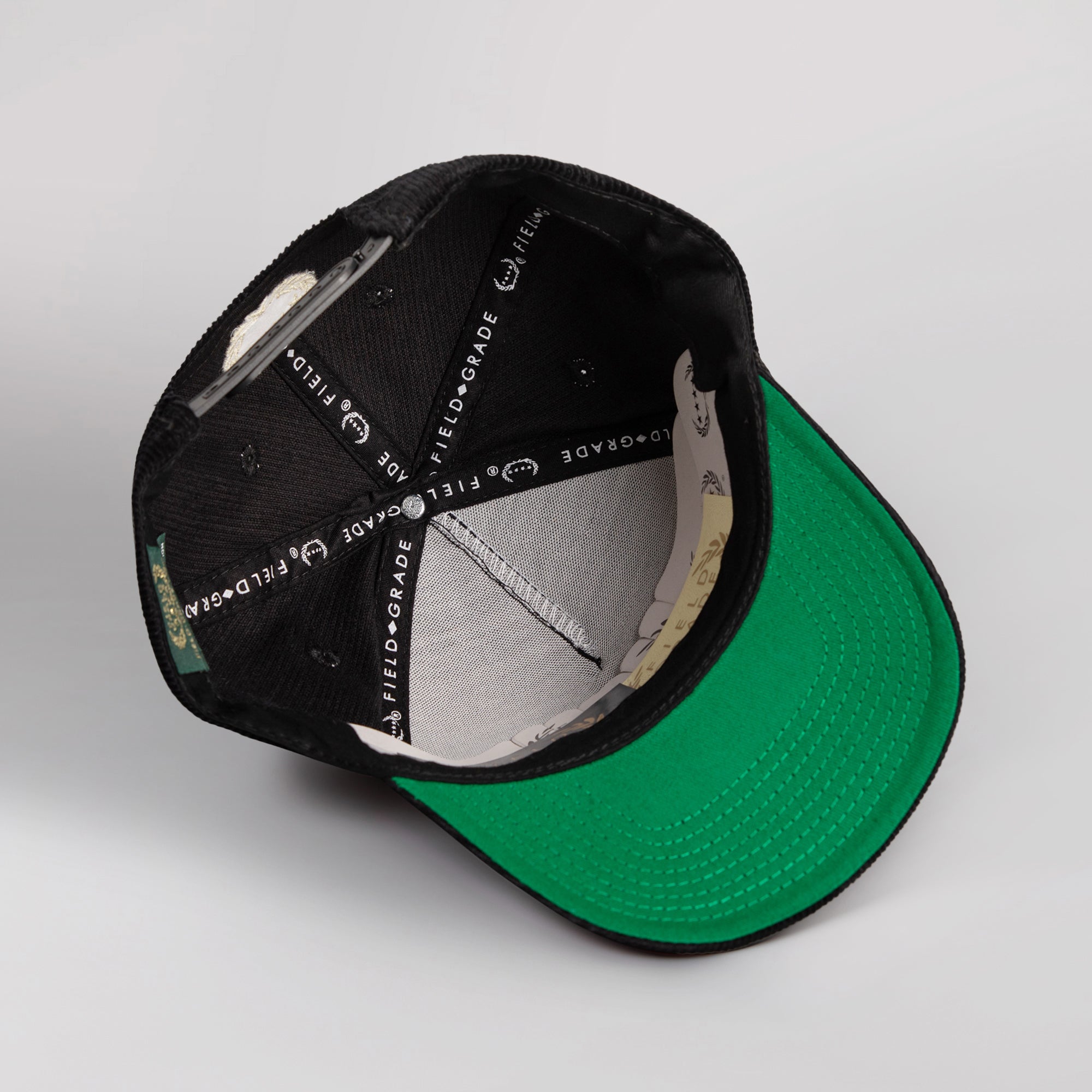 DEMON TIME FG GREEN/BLACK CORDUROY BRIM TRUCKER HAT