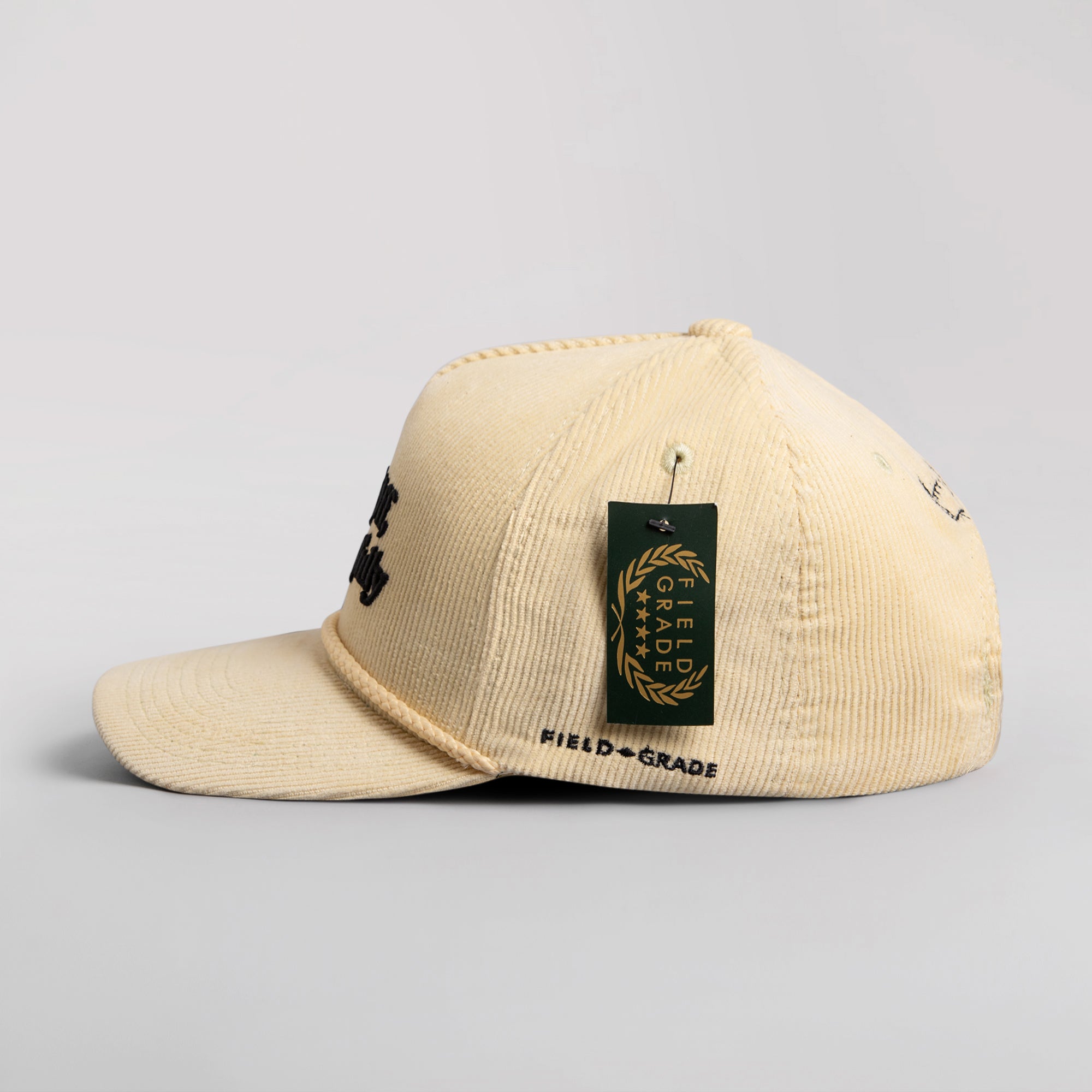 RESPECTFULLY SAND CORDUROY TRUCKER HAT