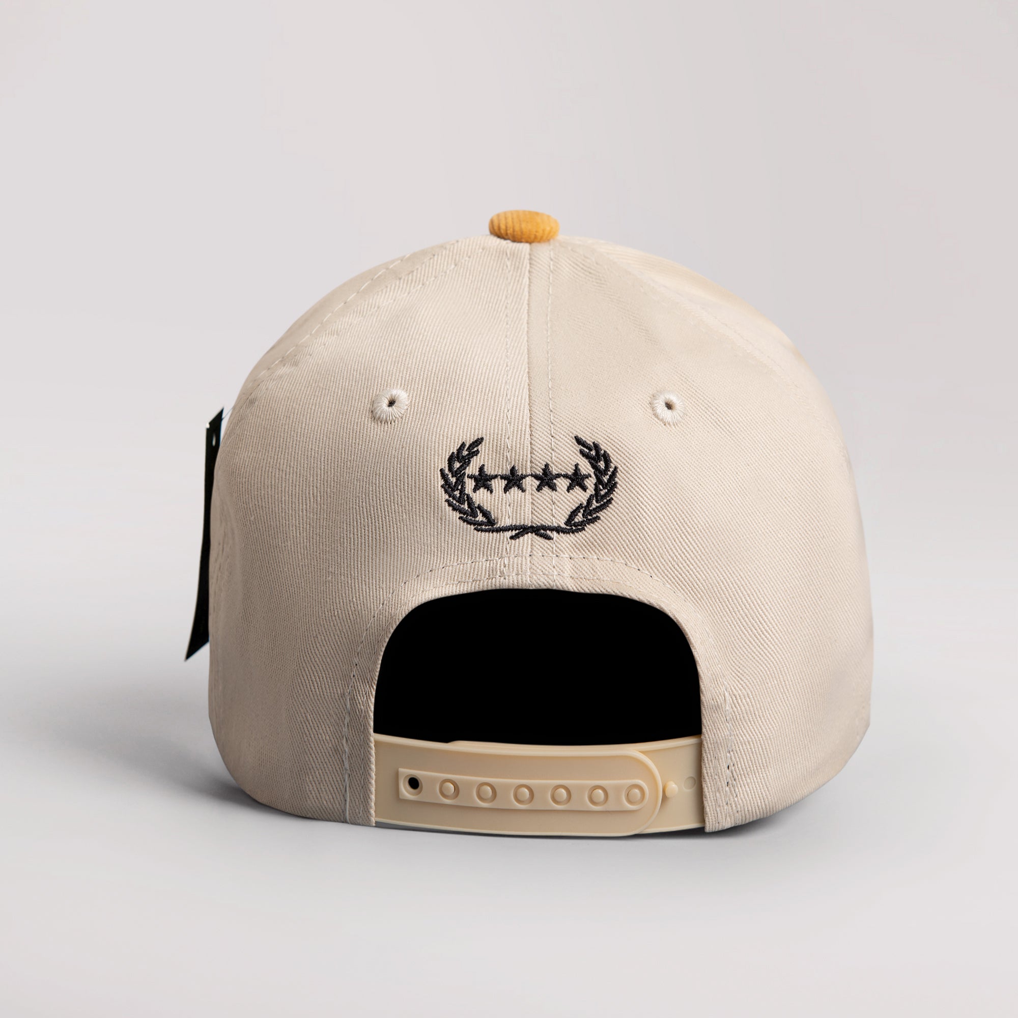 RESPECTFULLY SAND/WHEAT CORDUROY BRIM TRUCKER HAT