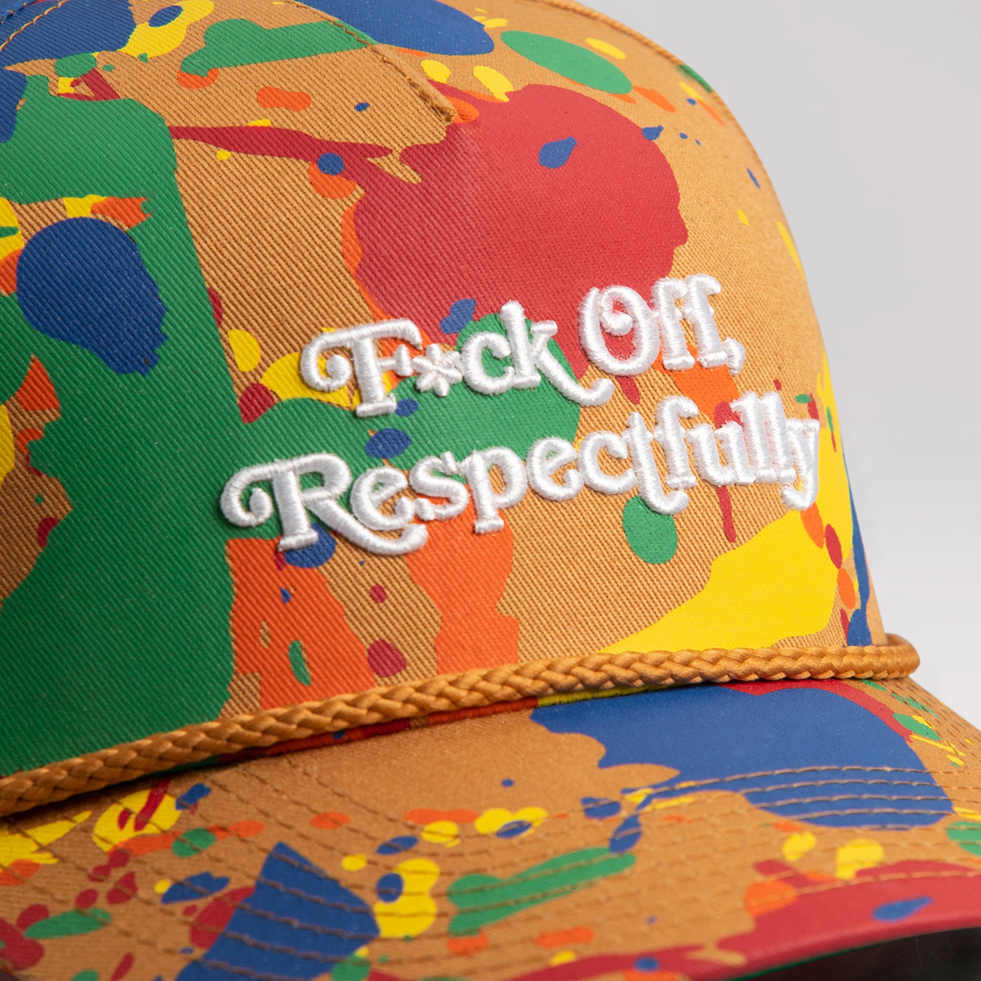 RESPECTFULLY PRIMARY SPLATTER TRUCKER HAT