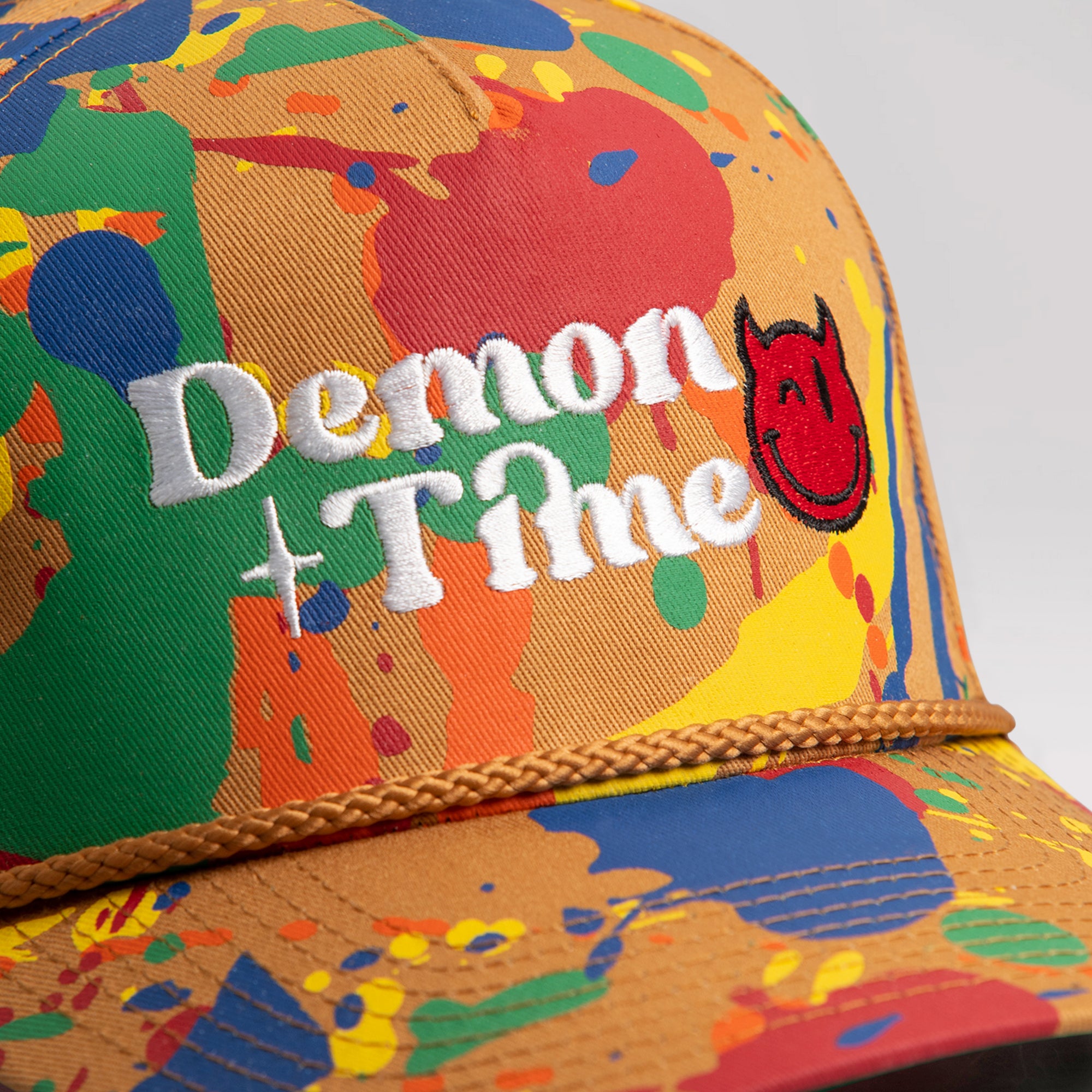 DEMON TIME PRIMARY SPLATTER TRUCKER HAT