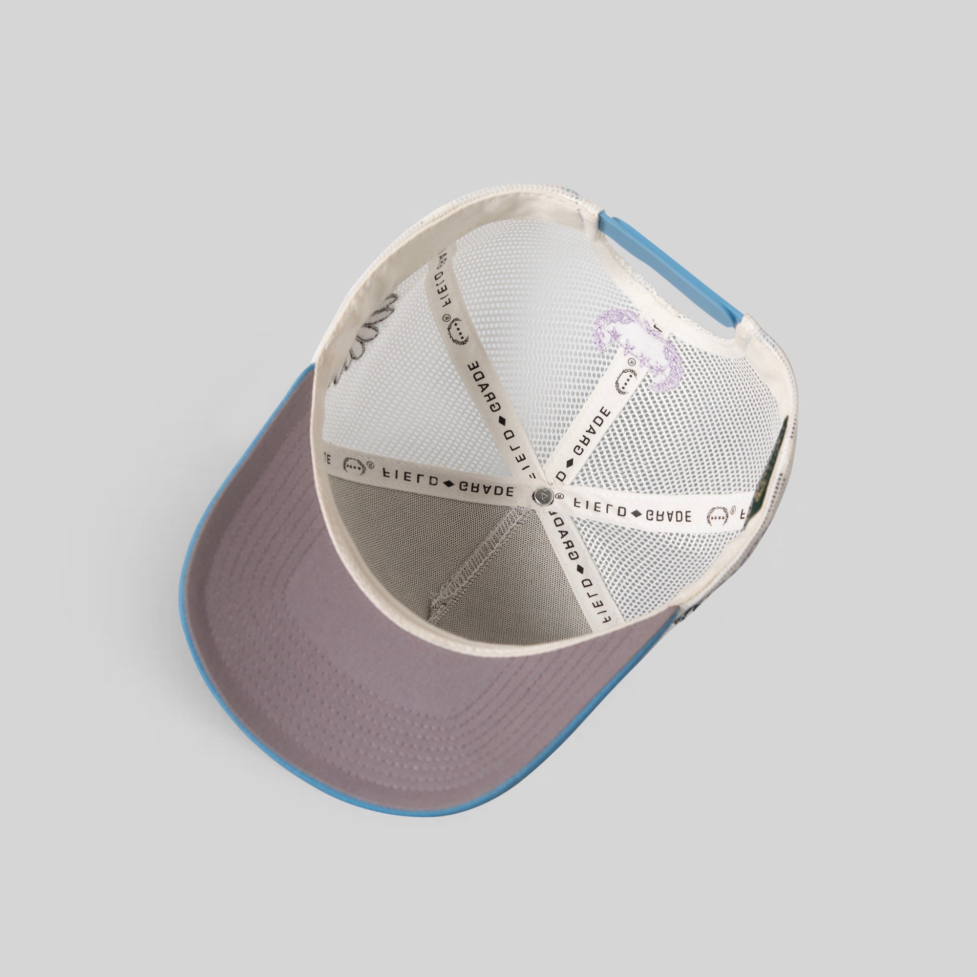 I FEEL FINE SUMMER OFF WHITE UNI BLUE MESH TRUCKER