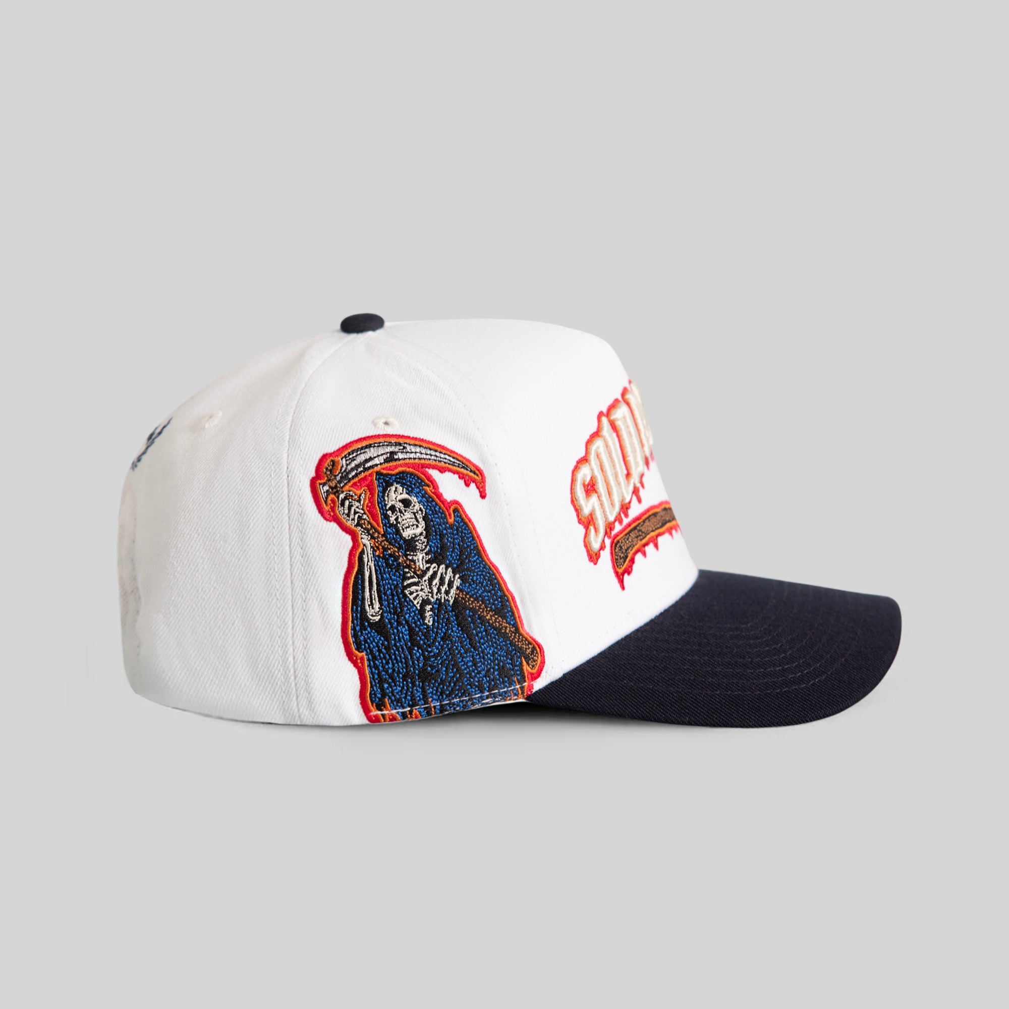 SOLD MY SOUL OFF WHITE NAVY TRUCKER
