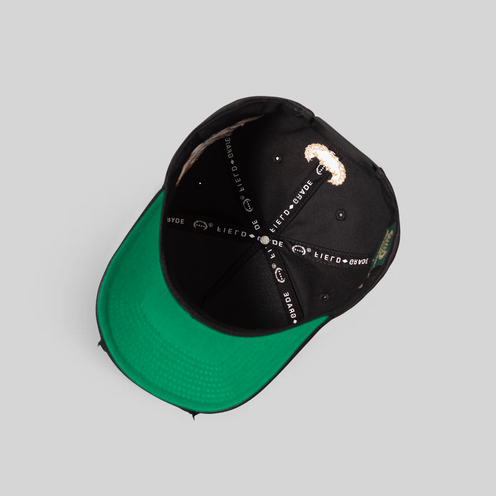 FINAL RIDE BLACK TWILL DISTRESSED TRUCKER