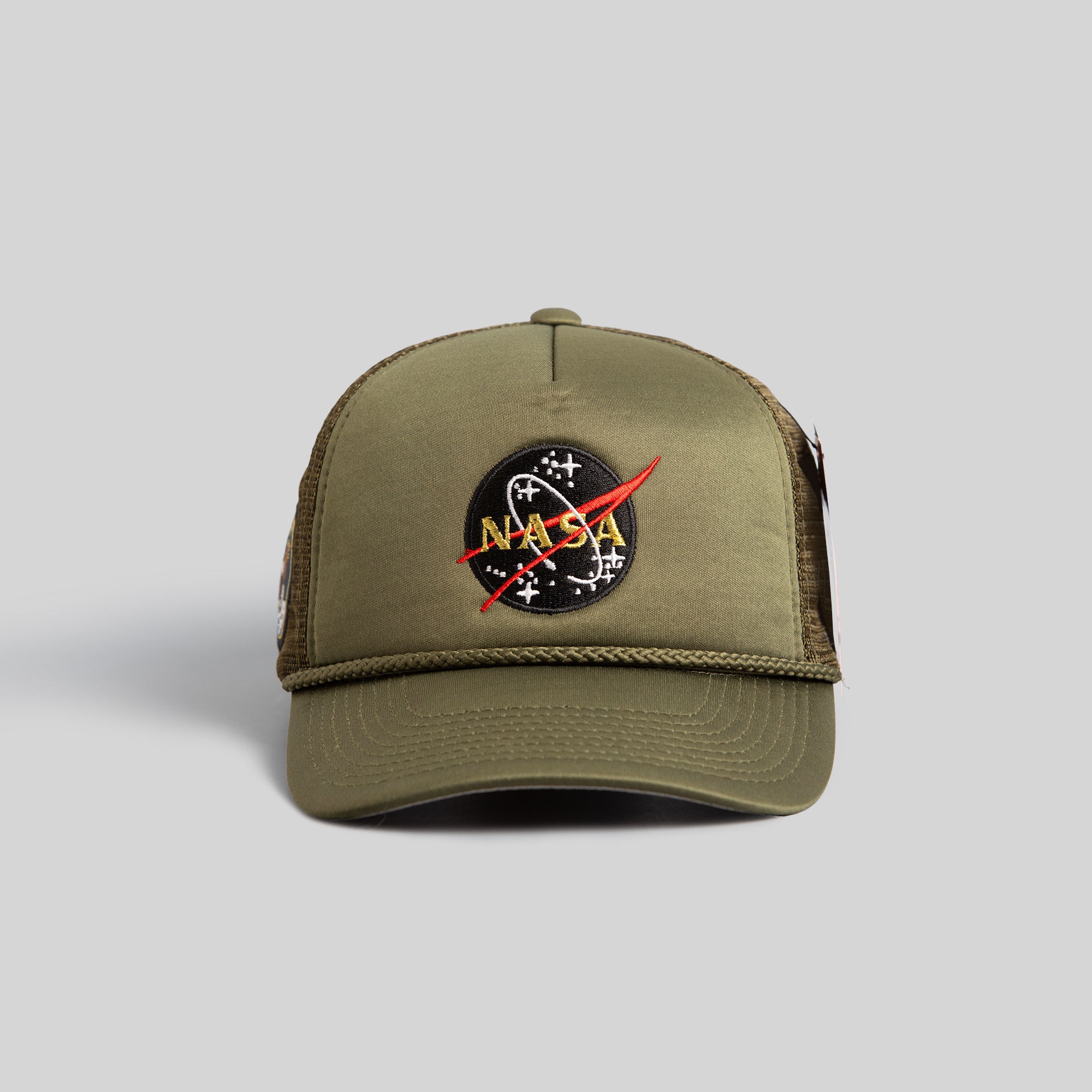 SKYLAB NASA 50TH ANNIVERSARY OLIVE TRUCKER HAT