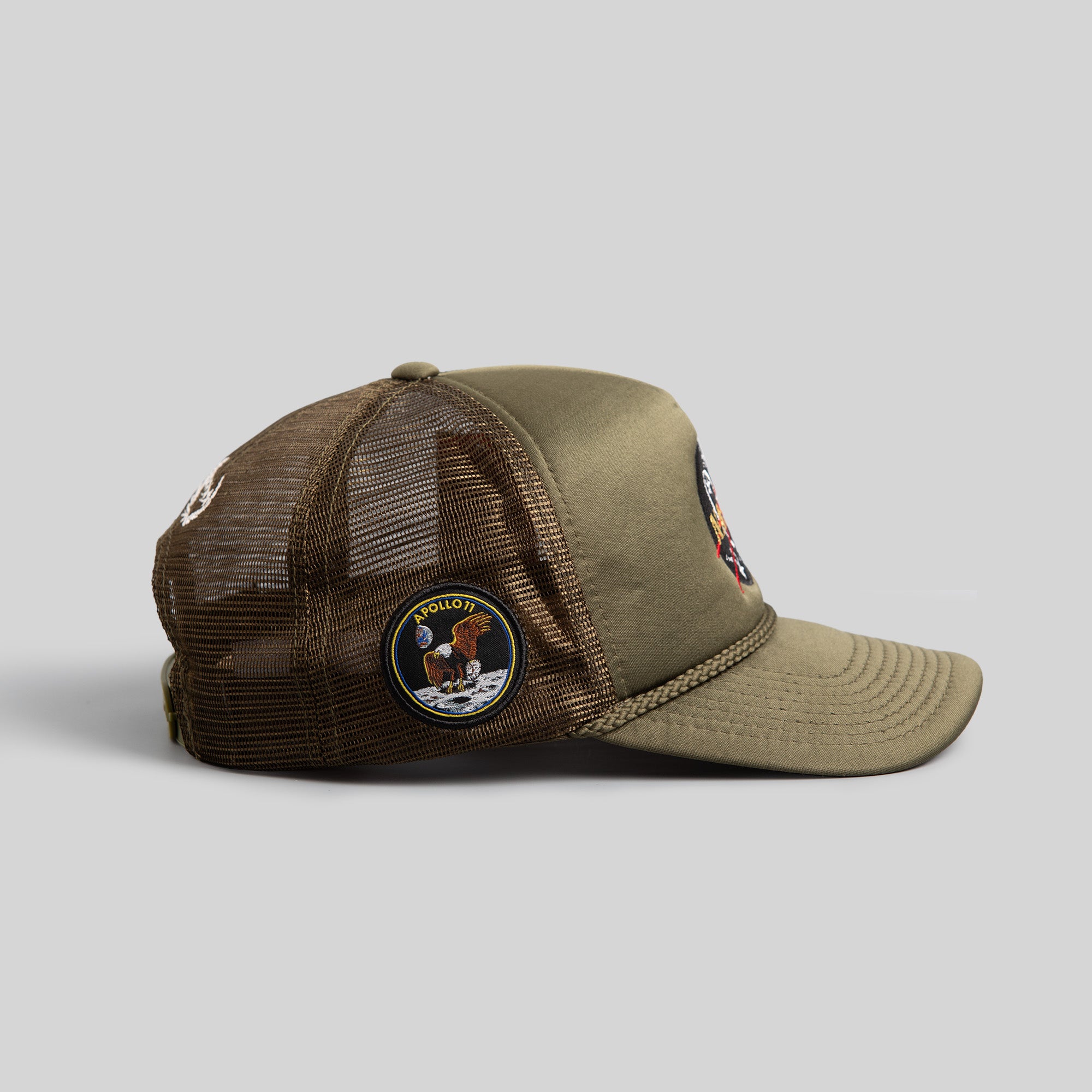 SKYLAB NASA 50TH ANNIVERSARY OLIVE TRUCKER HAT