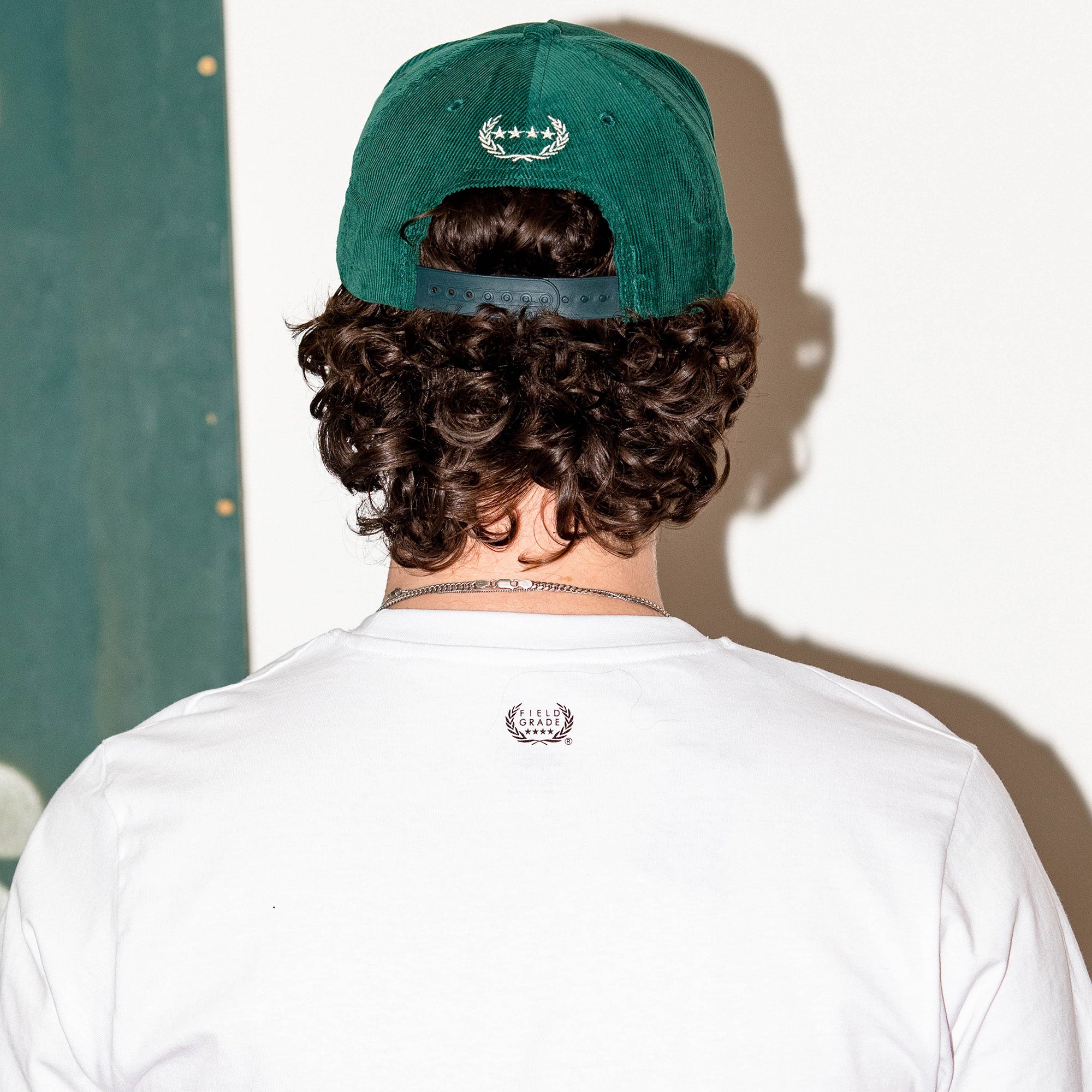 RESPECTFULLY FG GREEN CORDUROY TRUCKER HAT
