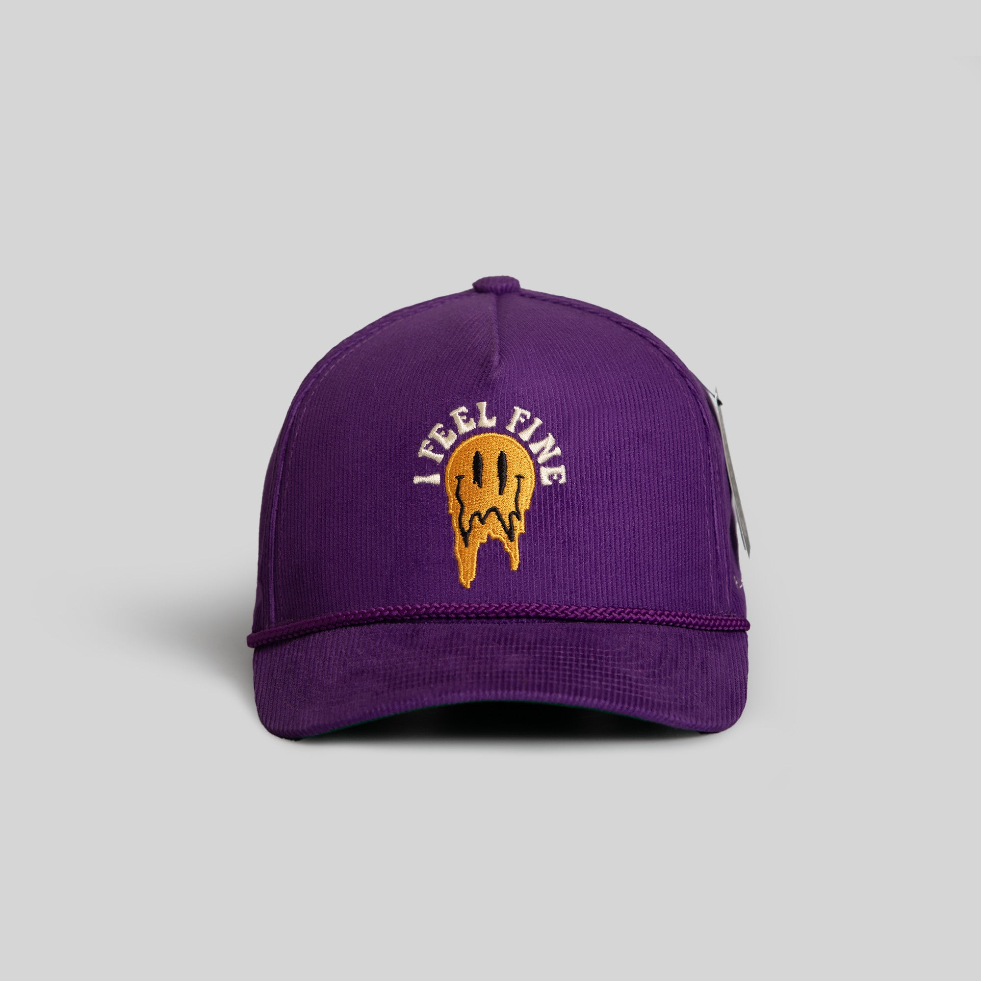 I FEEL FINE GRAPE CORDUROY TRUCKER HAT