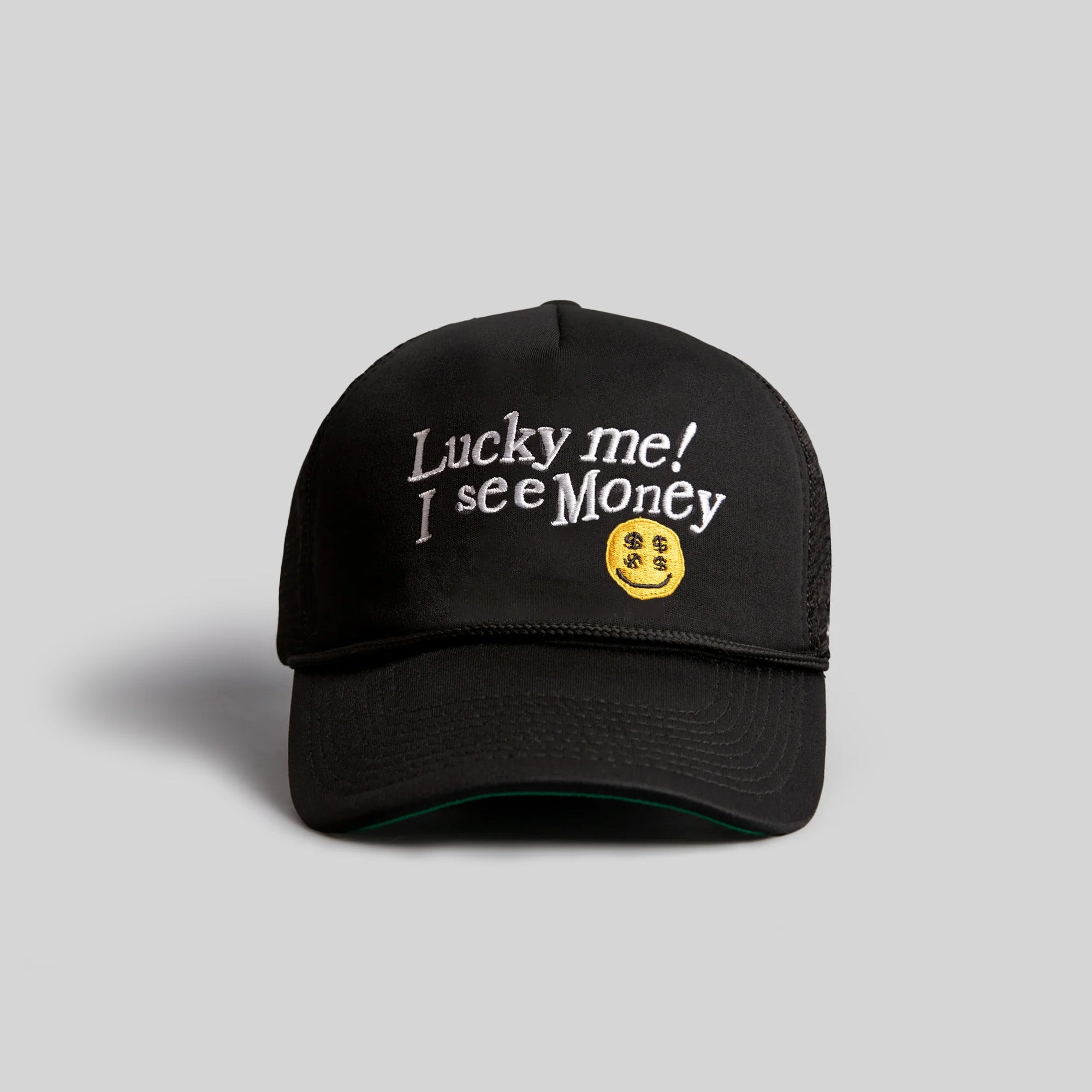 I SEE MONEY BLACK TRUCKER HAT
