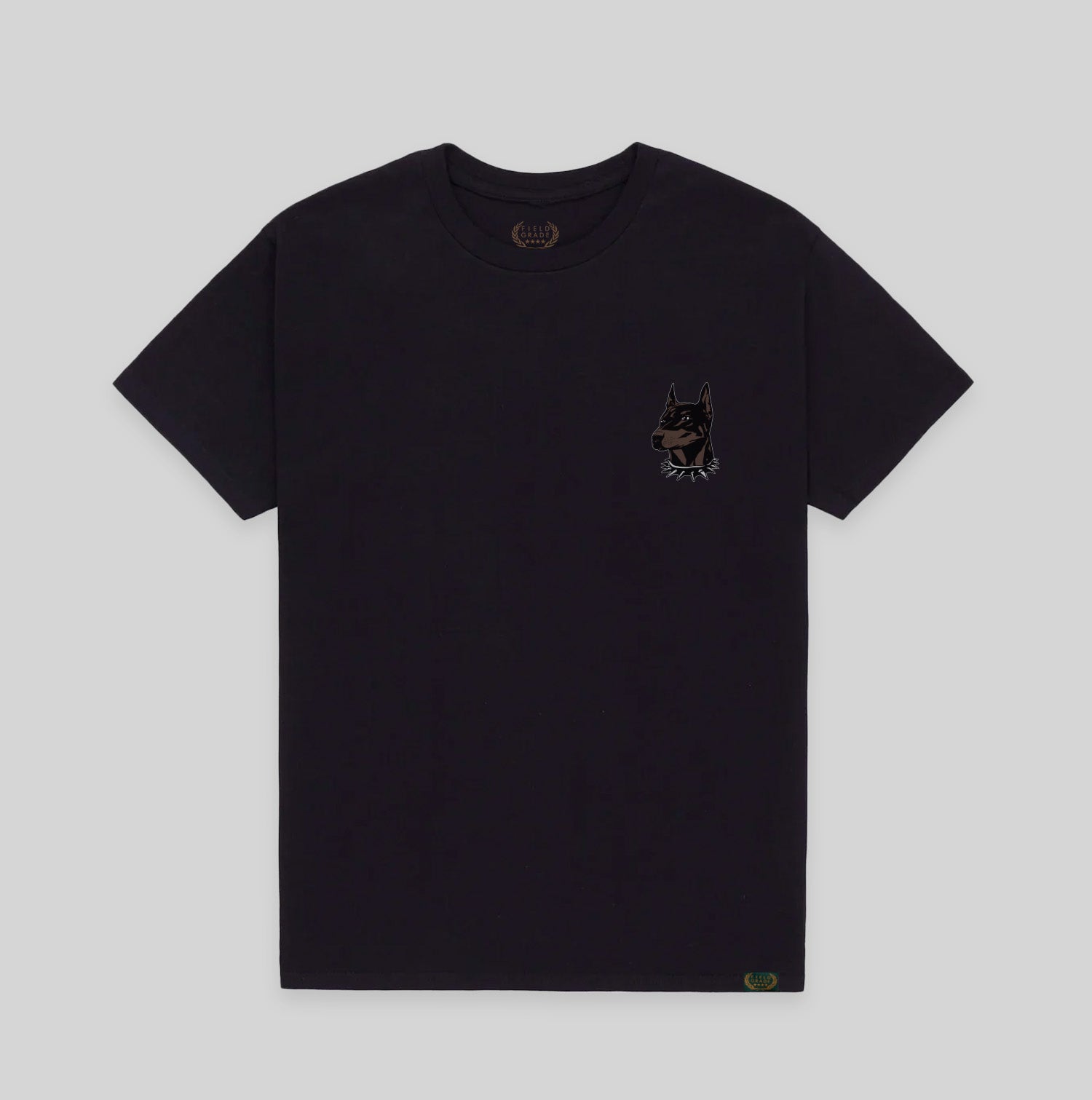 BEWARE OF DOG BLACK COTTON TEE