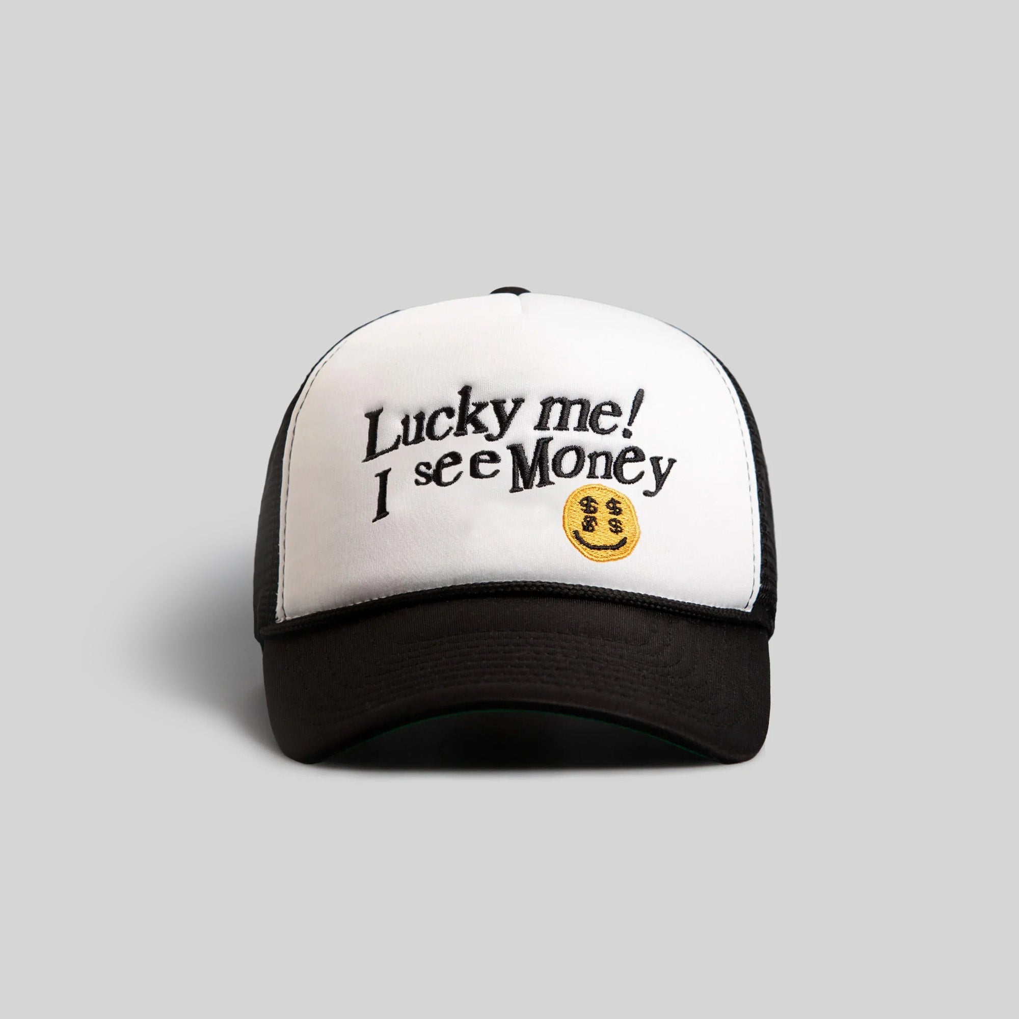 I SEE MONEY WHITE FRONT TRUCKER HAT