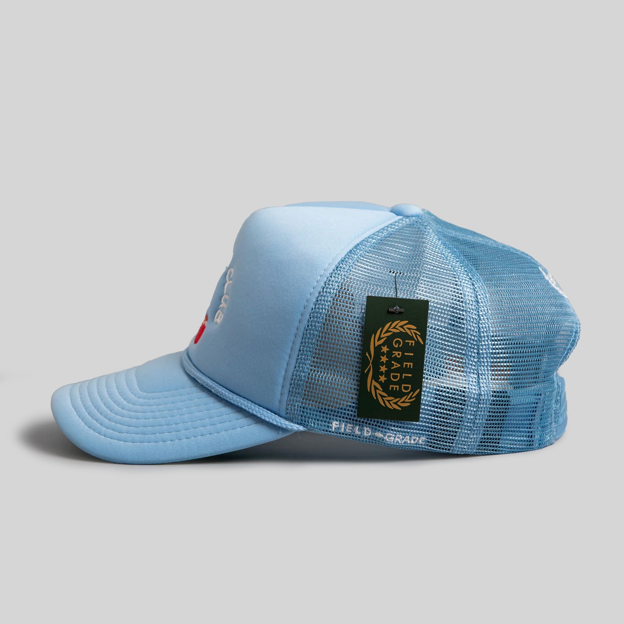 NO LOVE CLUB UNI BLUE TRUCKER HAT