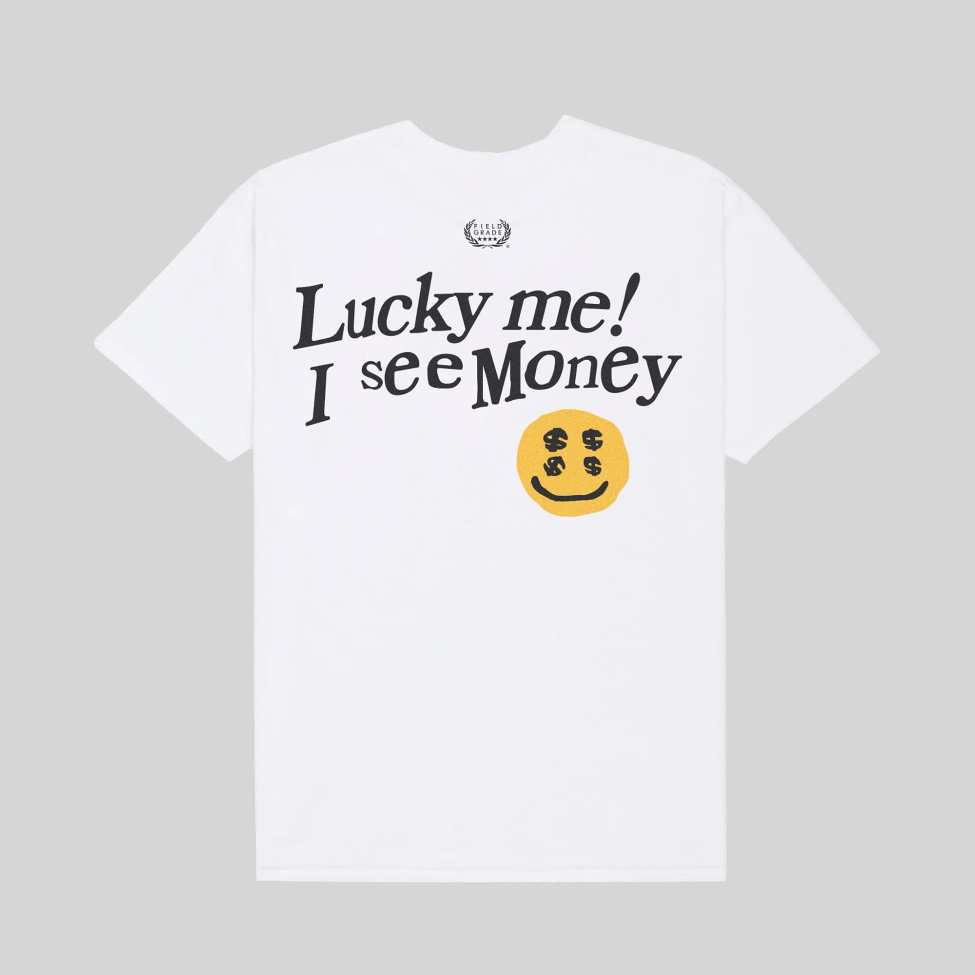 I SEE MONEY WHITE COTTON TEE