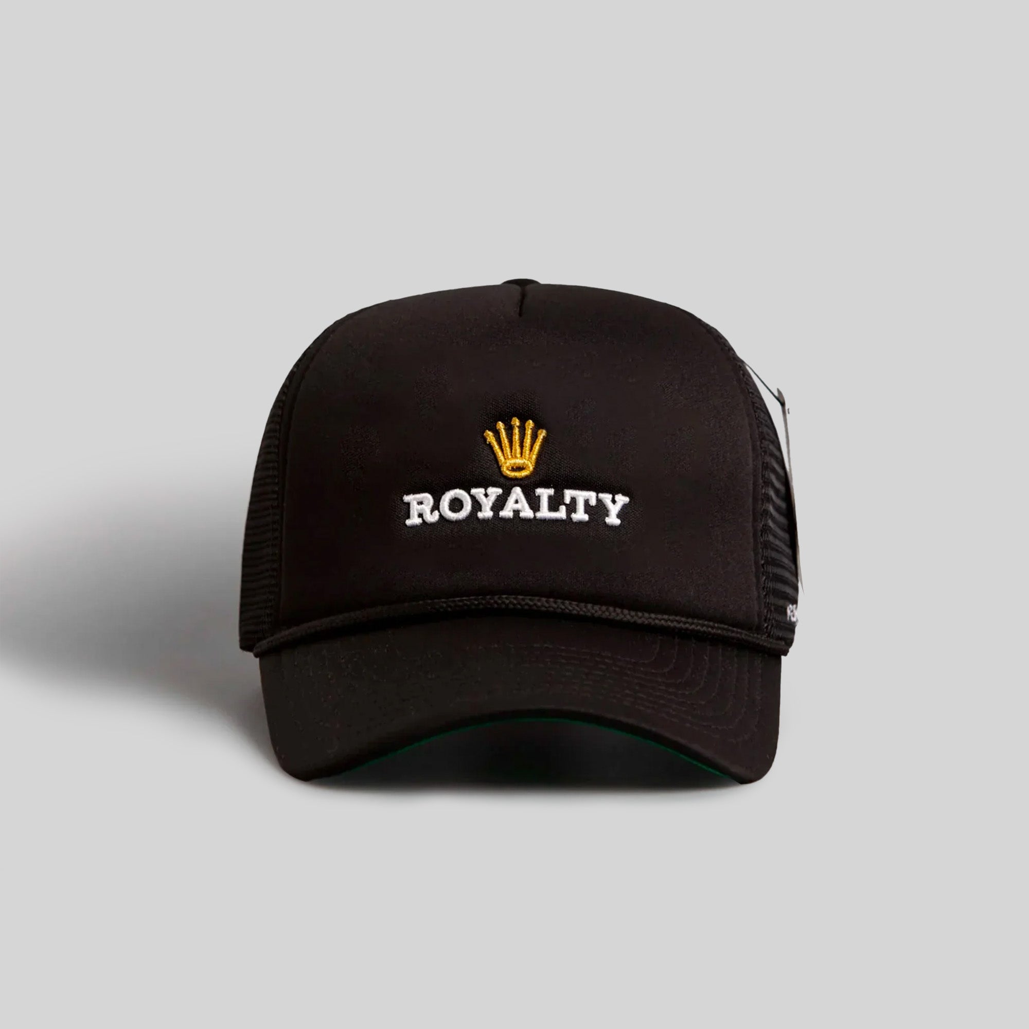ROYALTY BLACK TRUCKER HAT