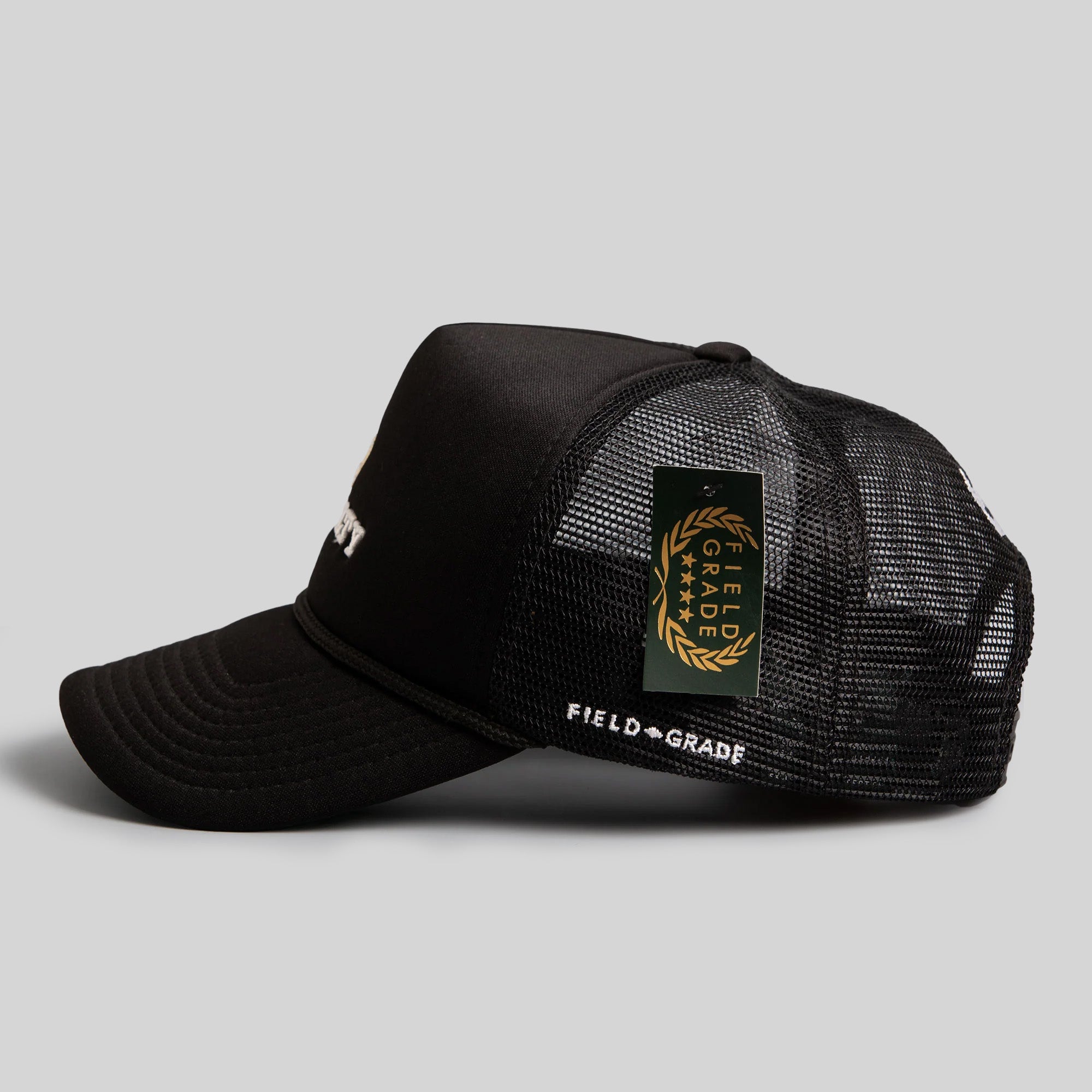 ROYALTY BLACK TRUCKER HAT