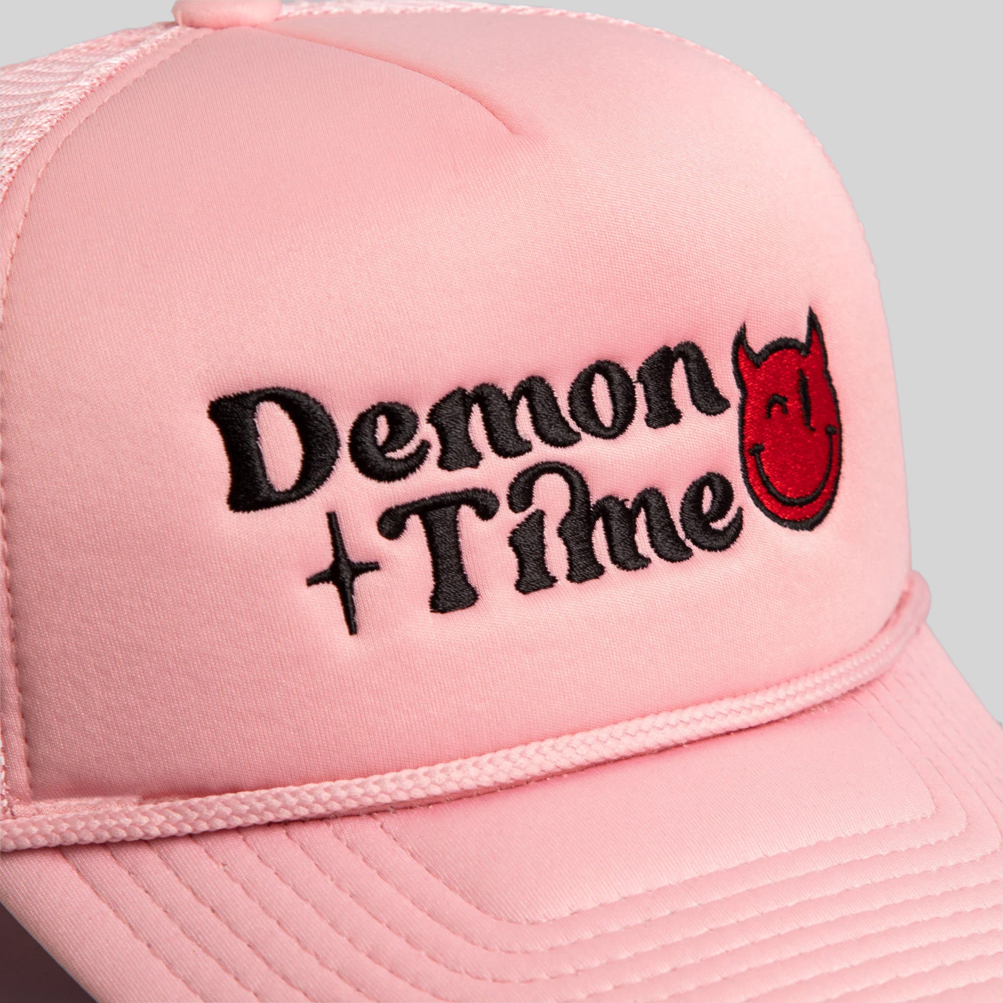 DEMON TIME PINK TRUCKER HAT