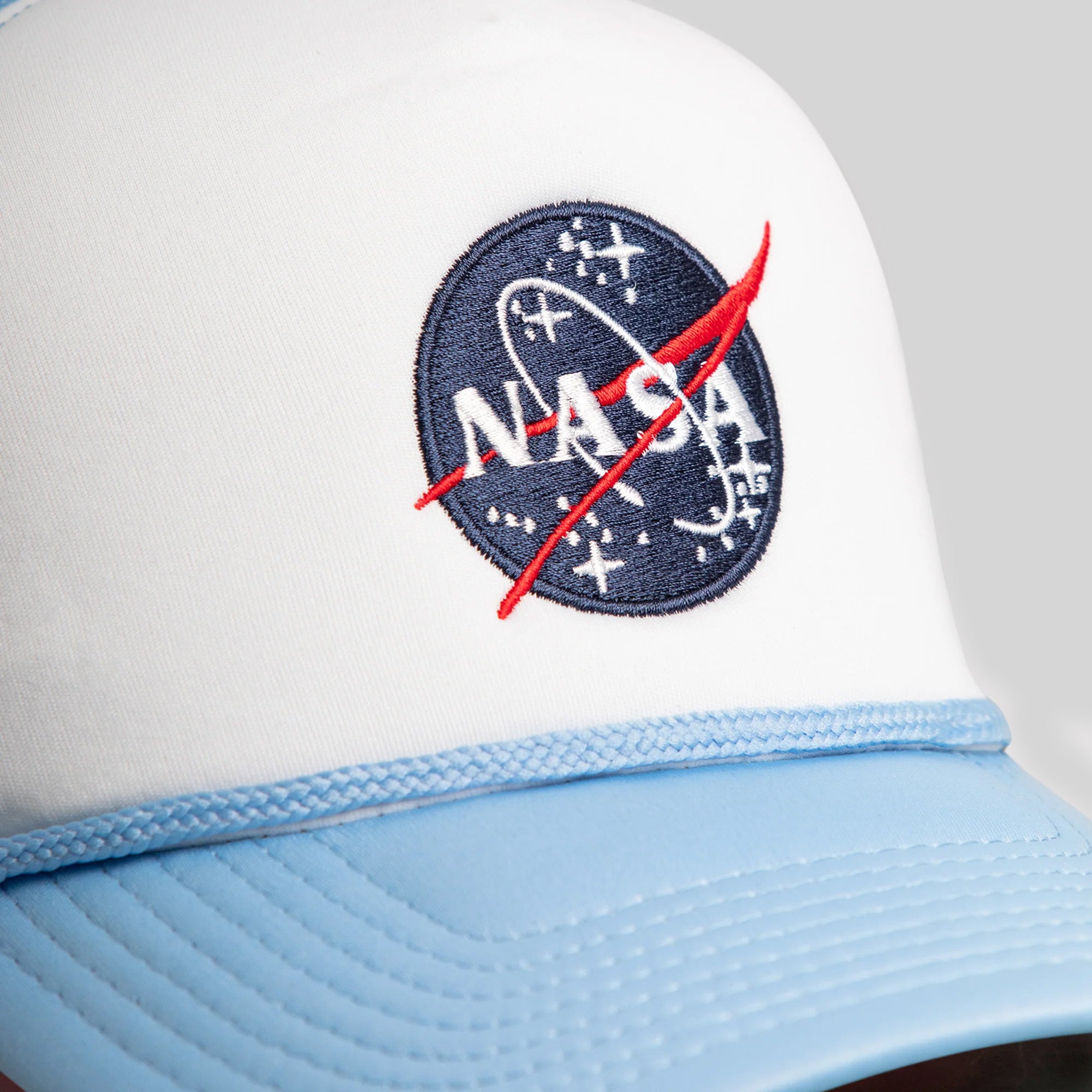SKYLAB NASA 50TH ANNIVERSARY WHITE/UNI BLUE TRUCKER HAT