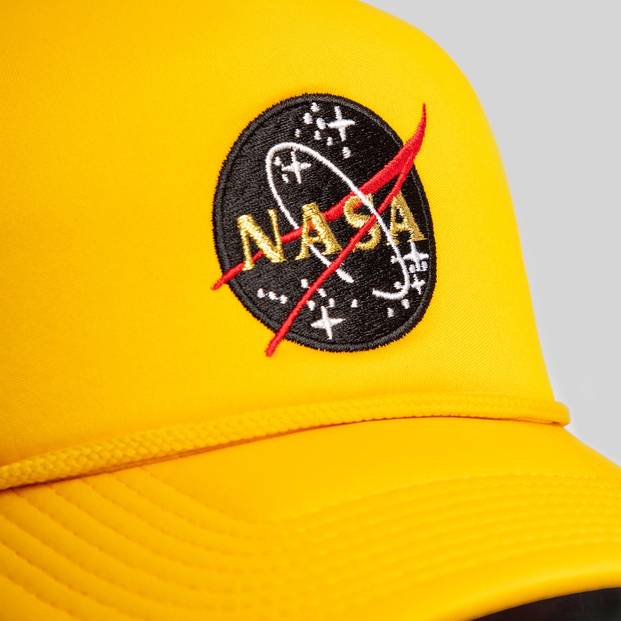SKYLAB NASA 50TH ANNIVERSARY YELLOW GOLD TRUCKER HAT
