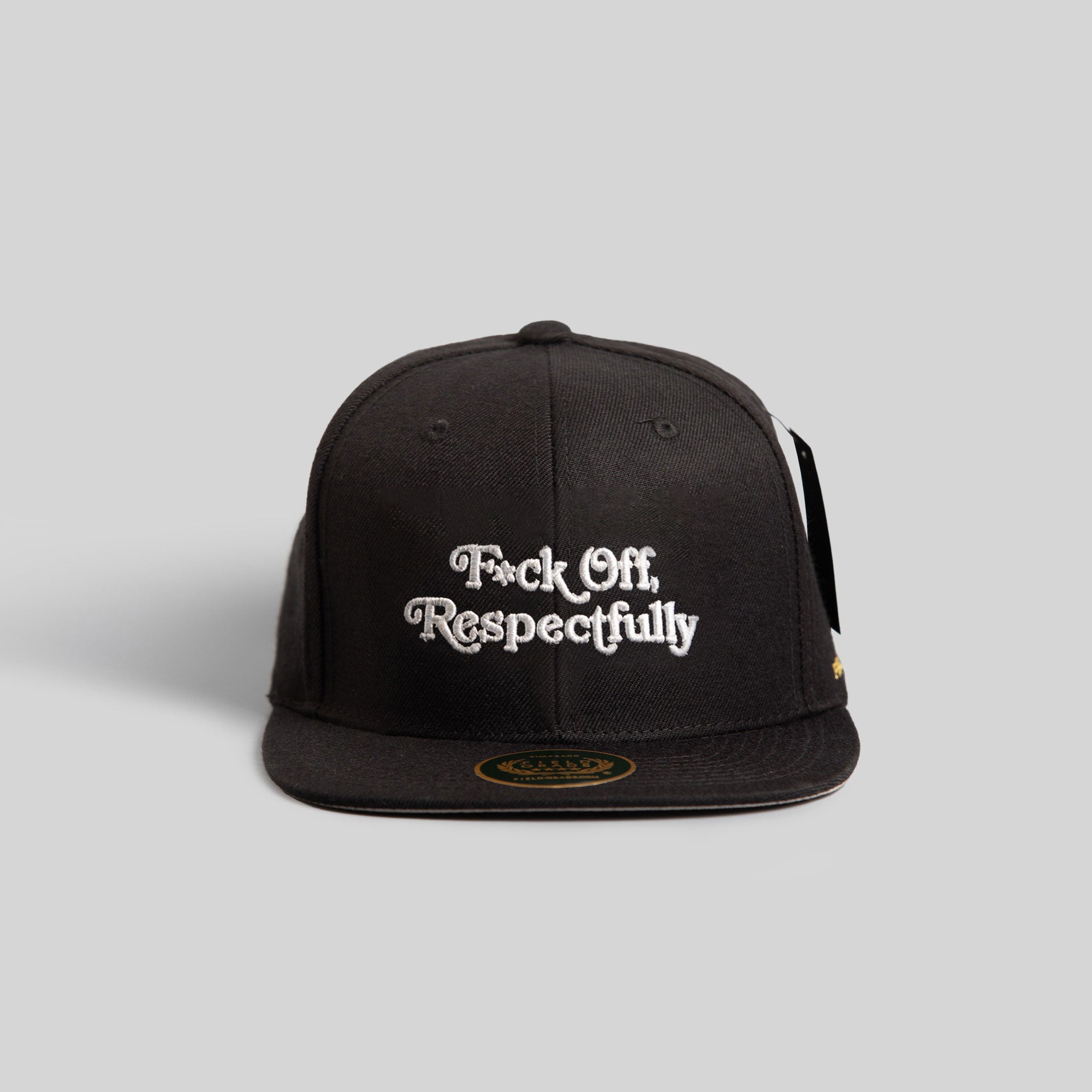 RESPECTFULLY BLACK SNAPBACK HAT