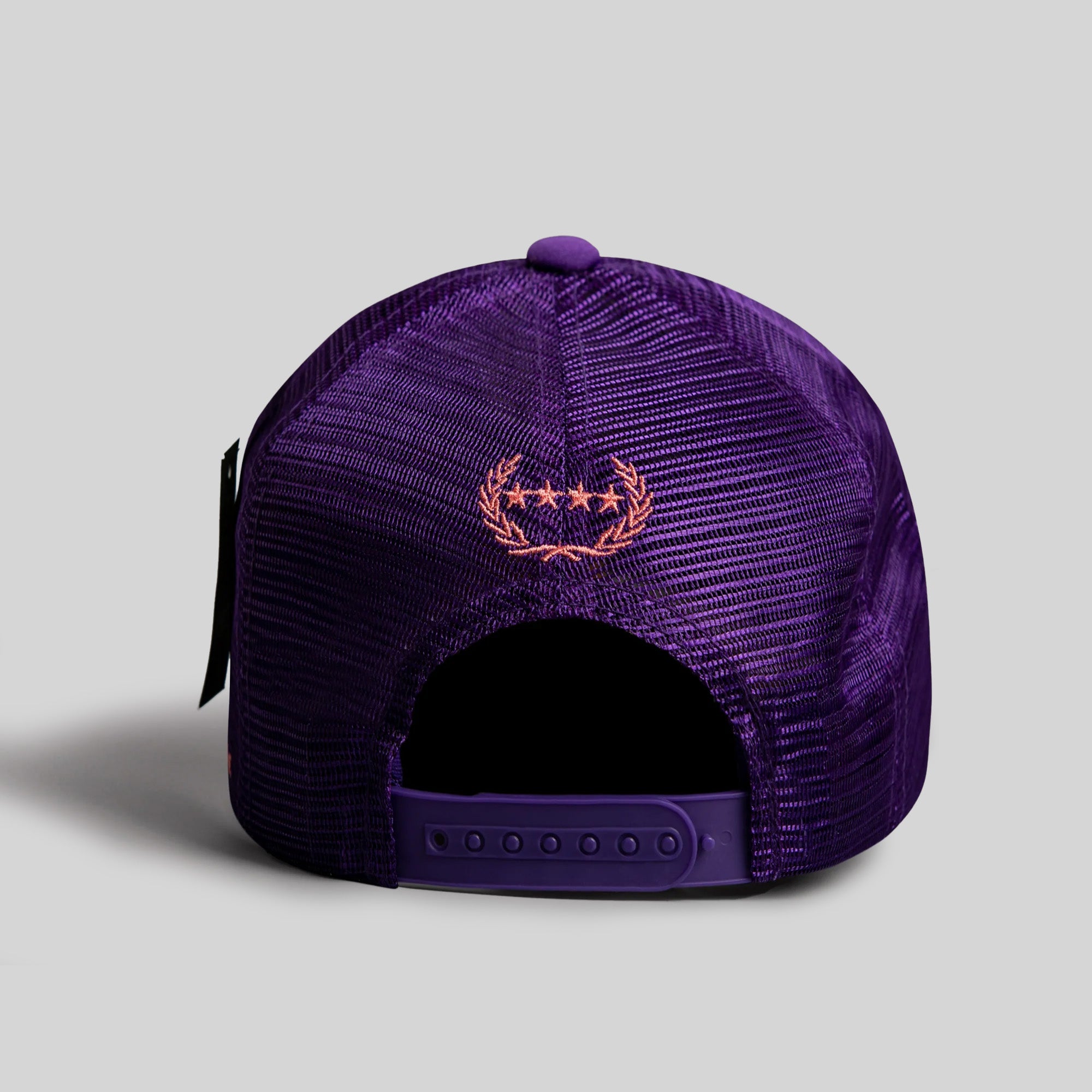 WE'RE ALL SCREWED PURPLE TRUCKER HAT