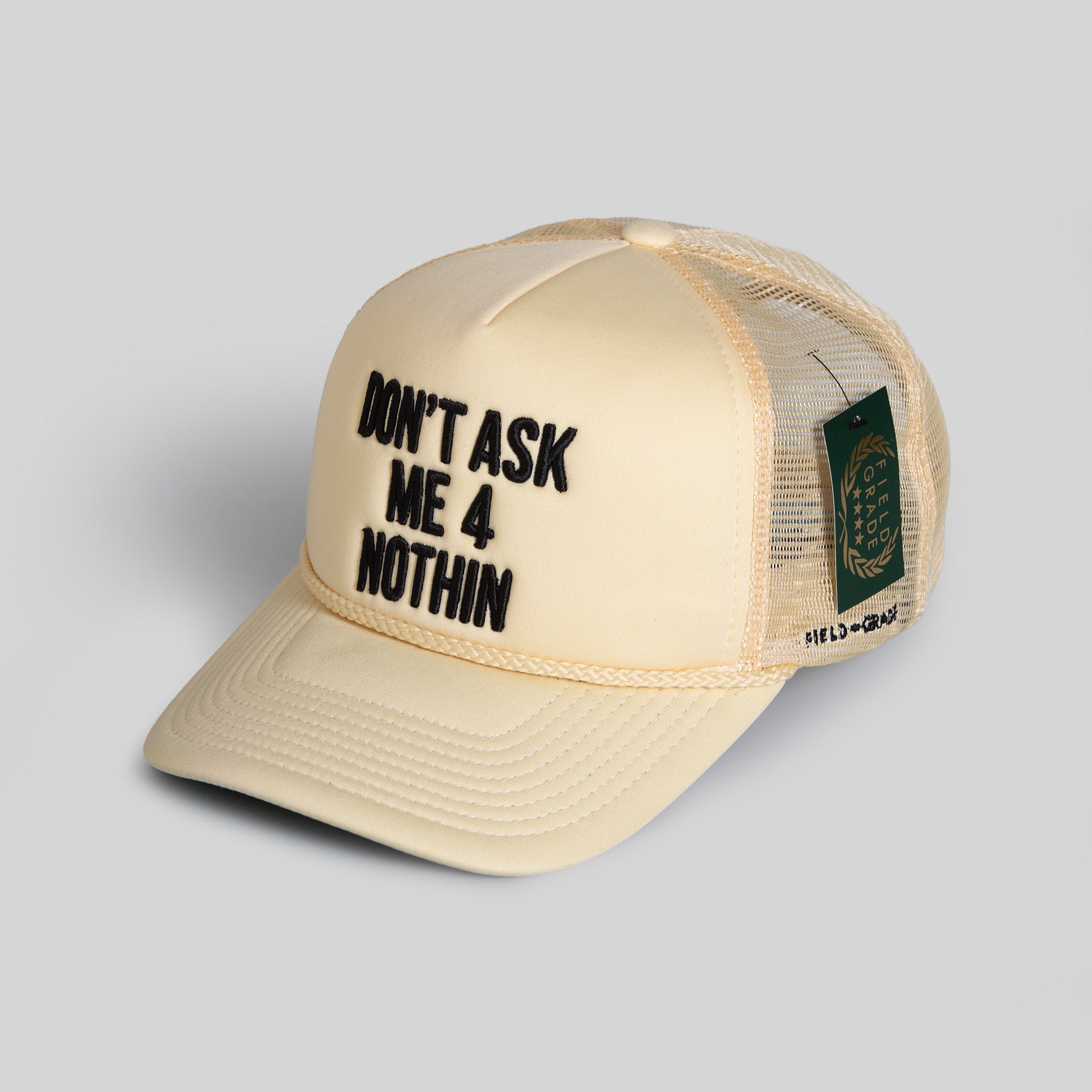 DON'T ASK ME SAND TRUCKER HAT