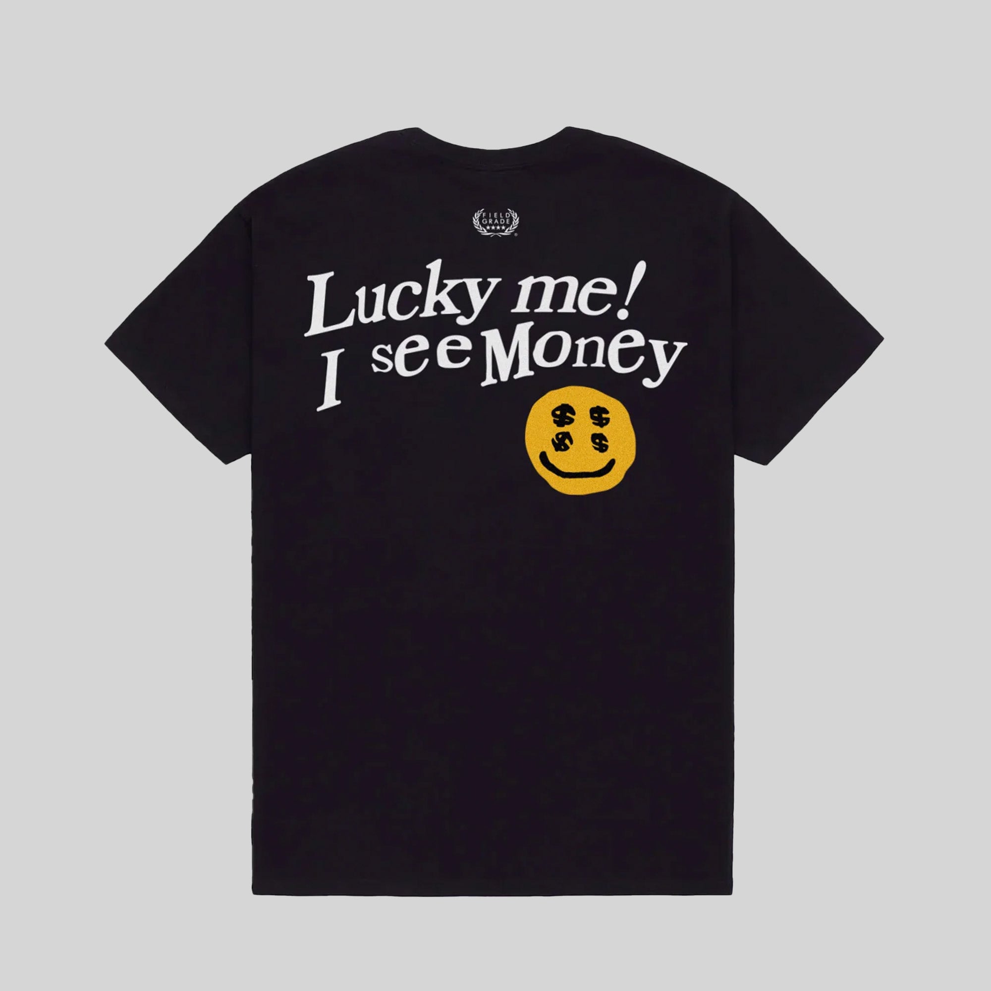 I SEE MONEY BLACK COTTON TEE