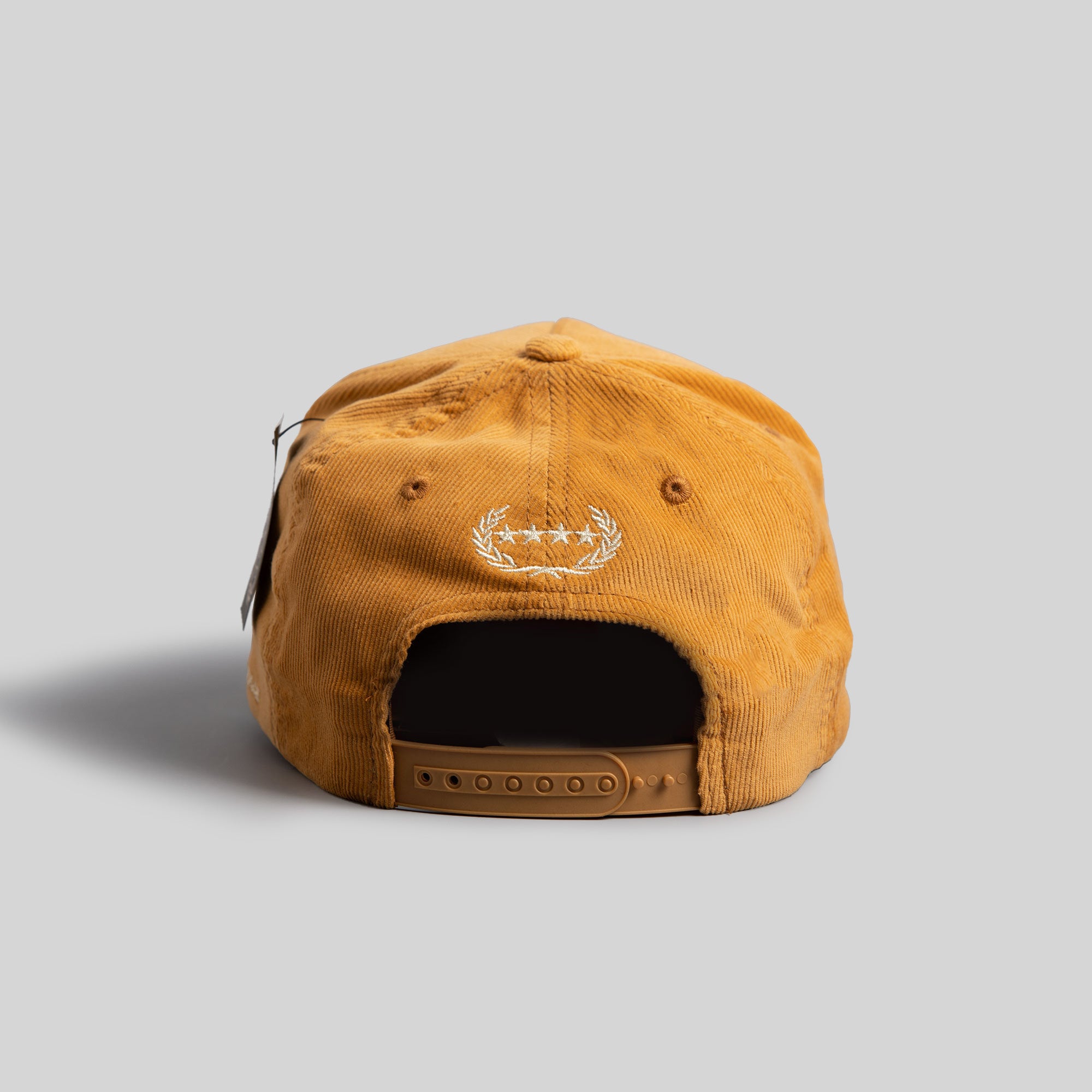 RESPECTFULLY WHEAT CORDUROY TRUCKER HAT