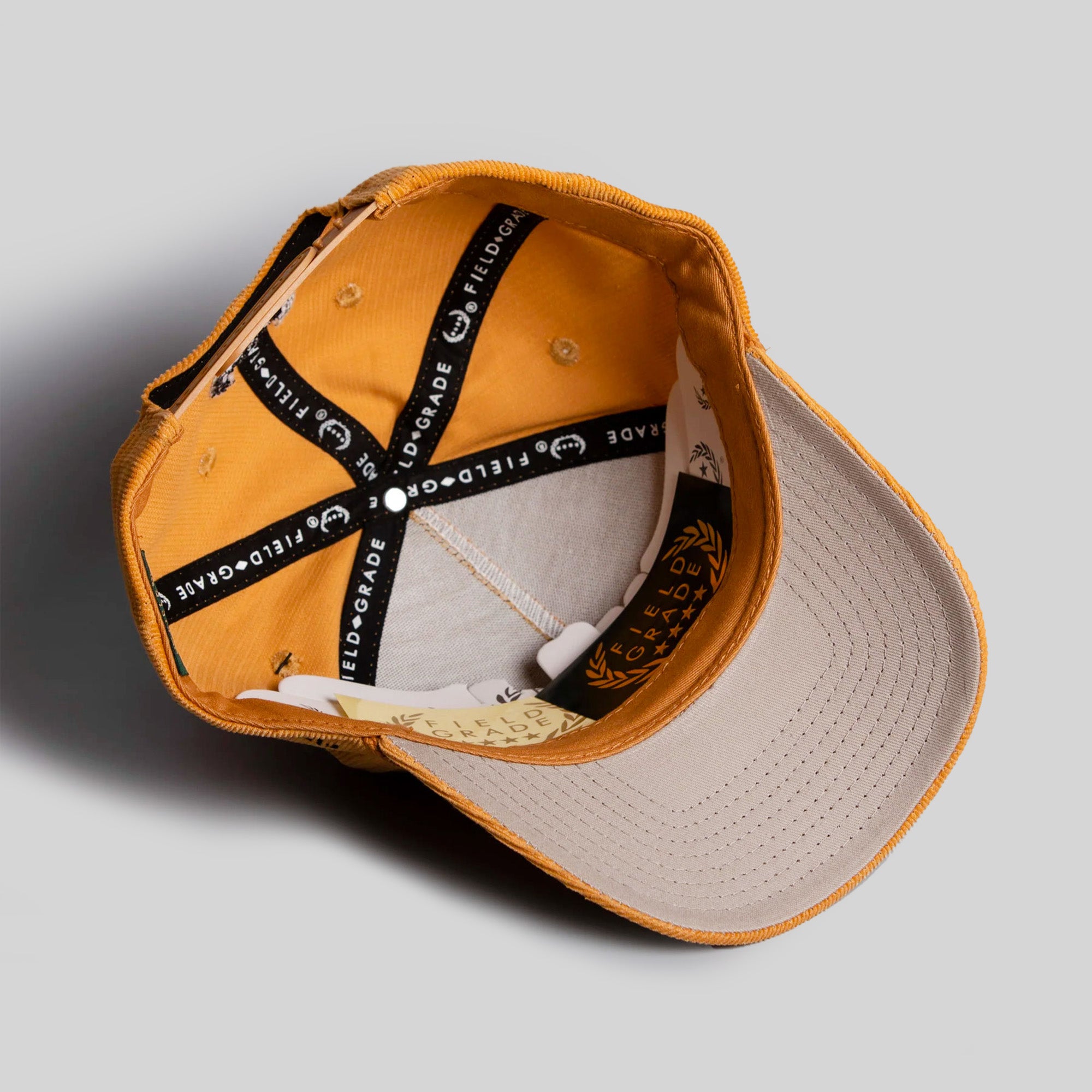 RESPECTFULLY WHEAT CORDUROY TRUCKER HAT