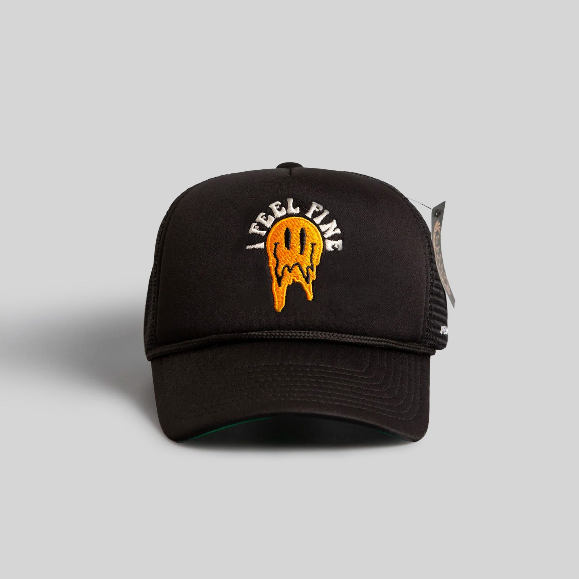 I FEEL FINE BLACK TRUCKER HAT