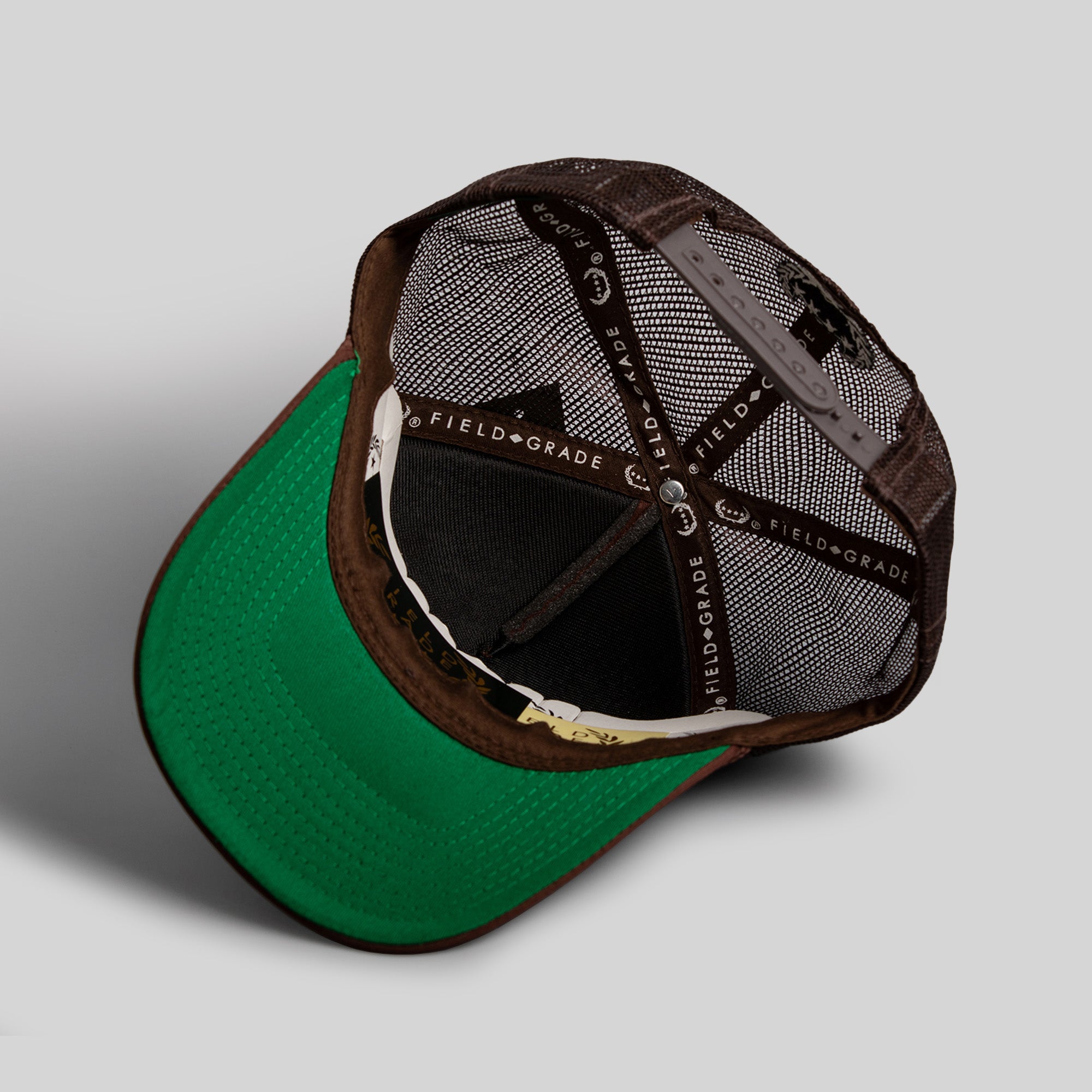 BEWARE OF DOG MOCHA TRUCKER HAT