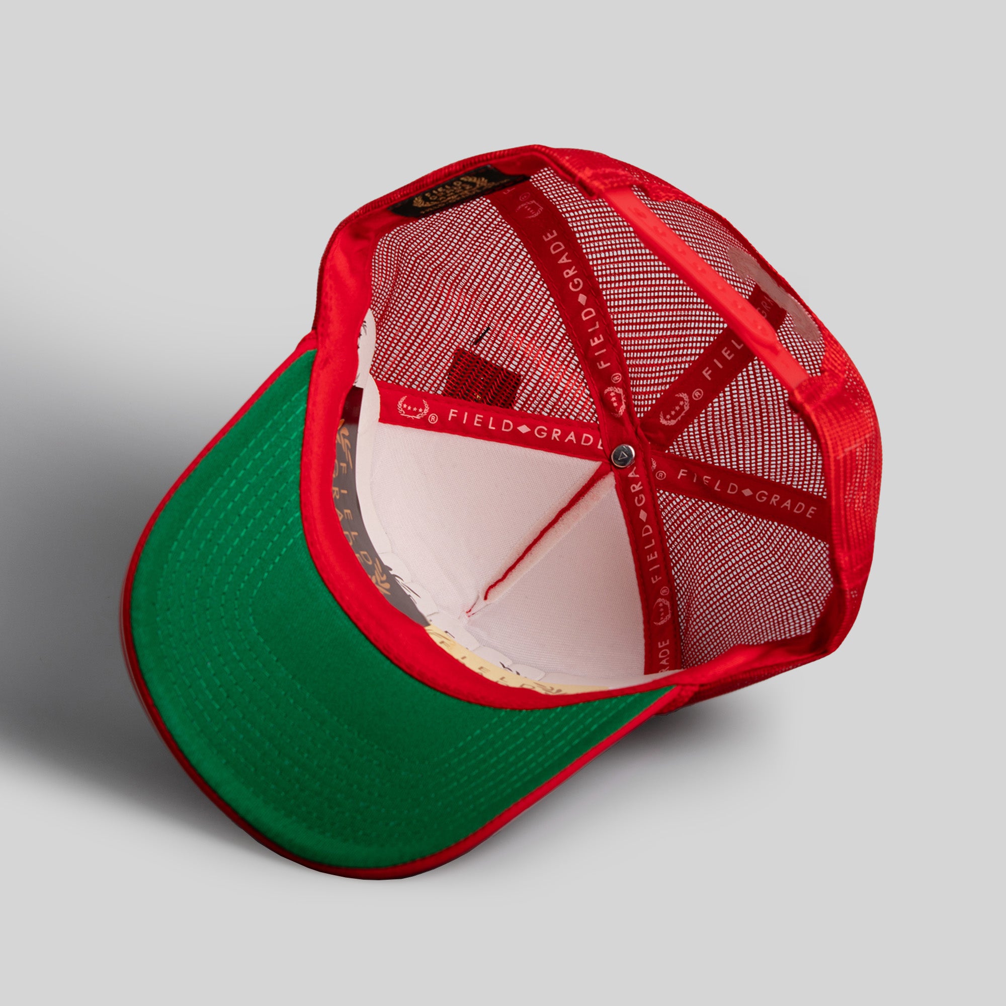 BEWARE OF DOG RED TRUCKER HAT