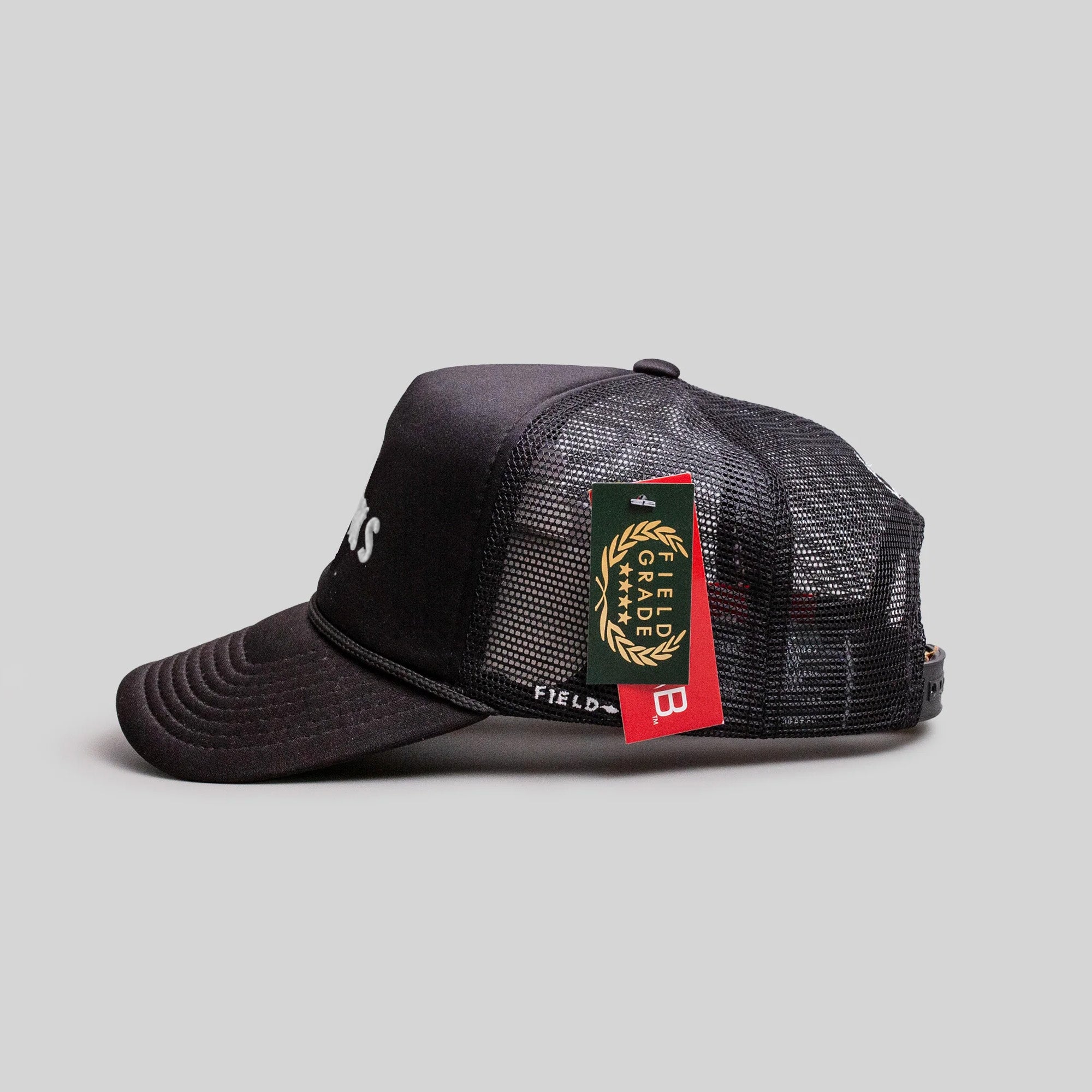 NO F*CKS GIVEN BLACK TRUCKER HAT