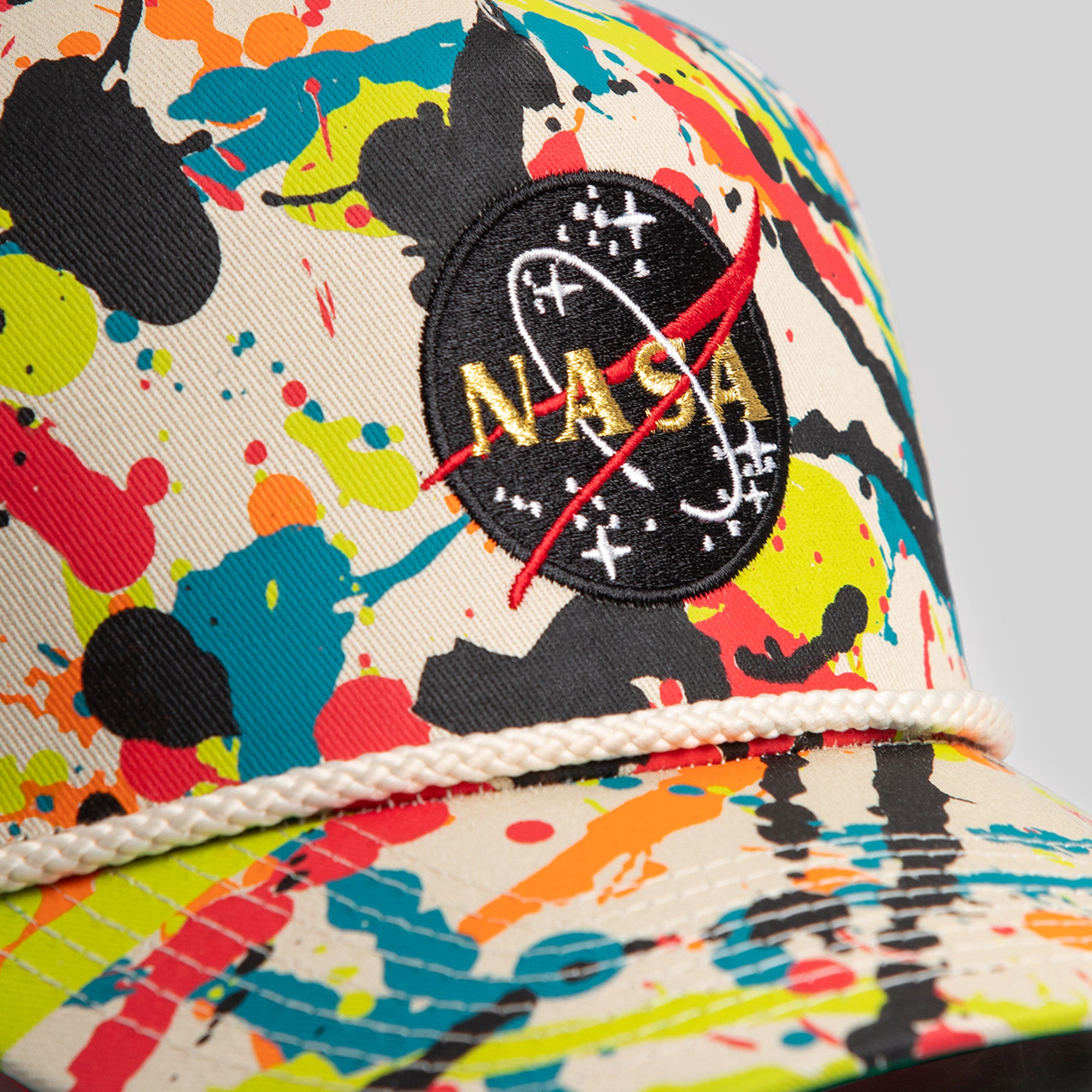 SKYLAB NASA NEON SPLATTER SAND TRUCKER HAT