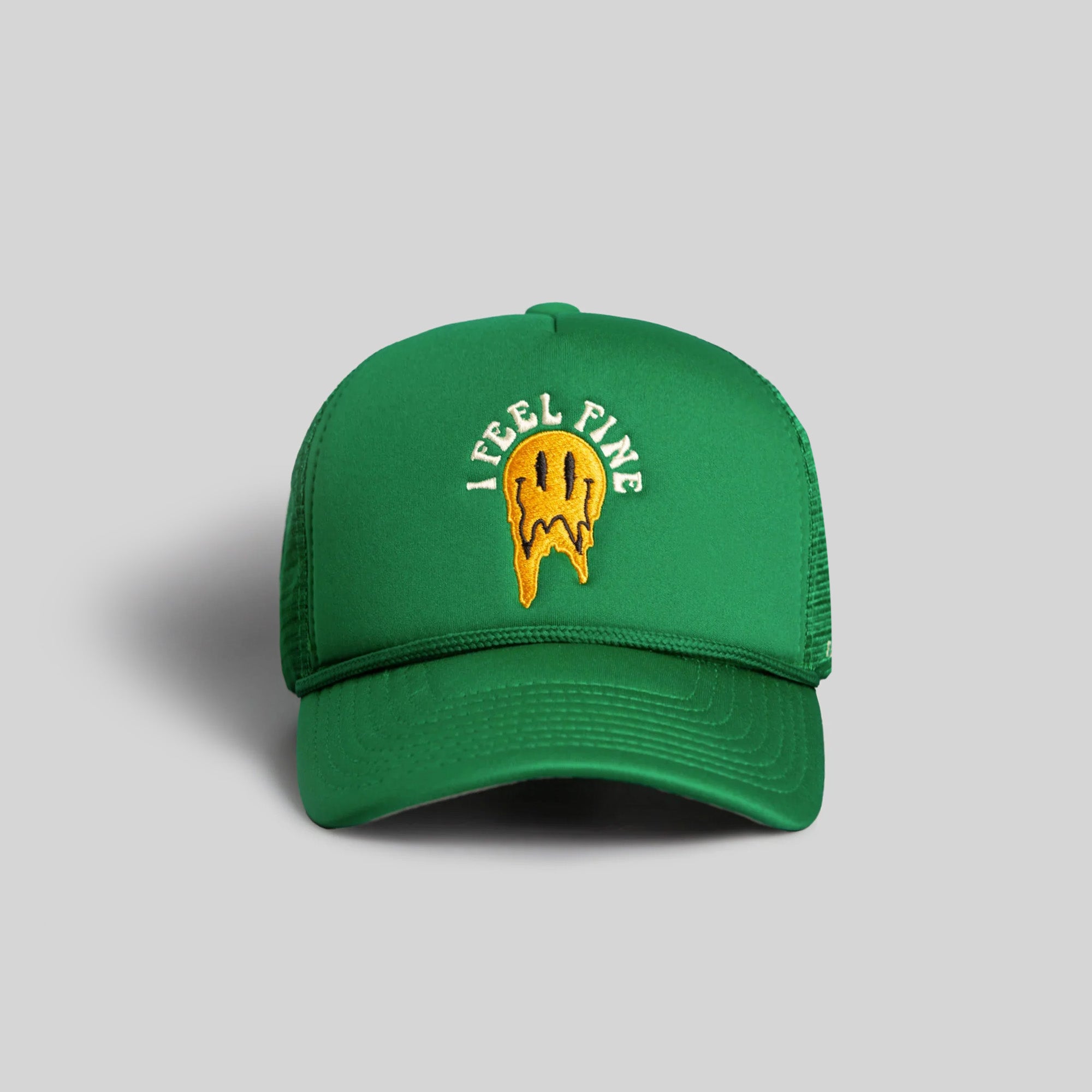 I FEEL FINE KELLY GREEN TRUCKER HAT