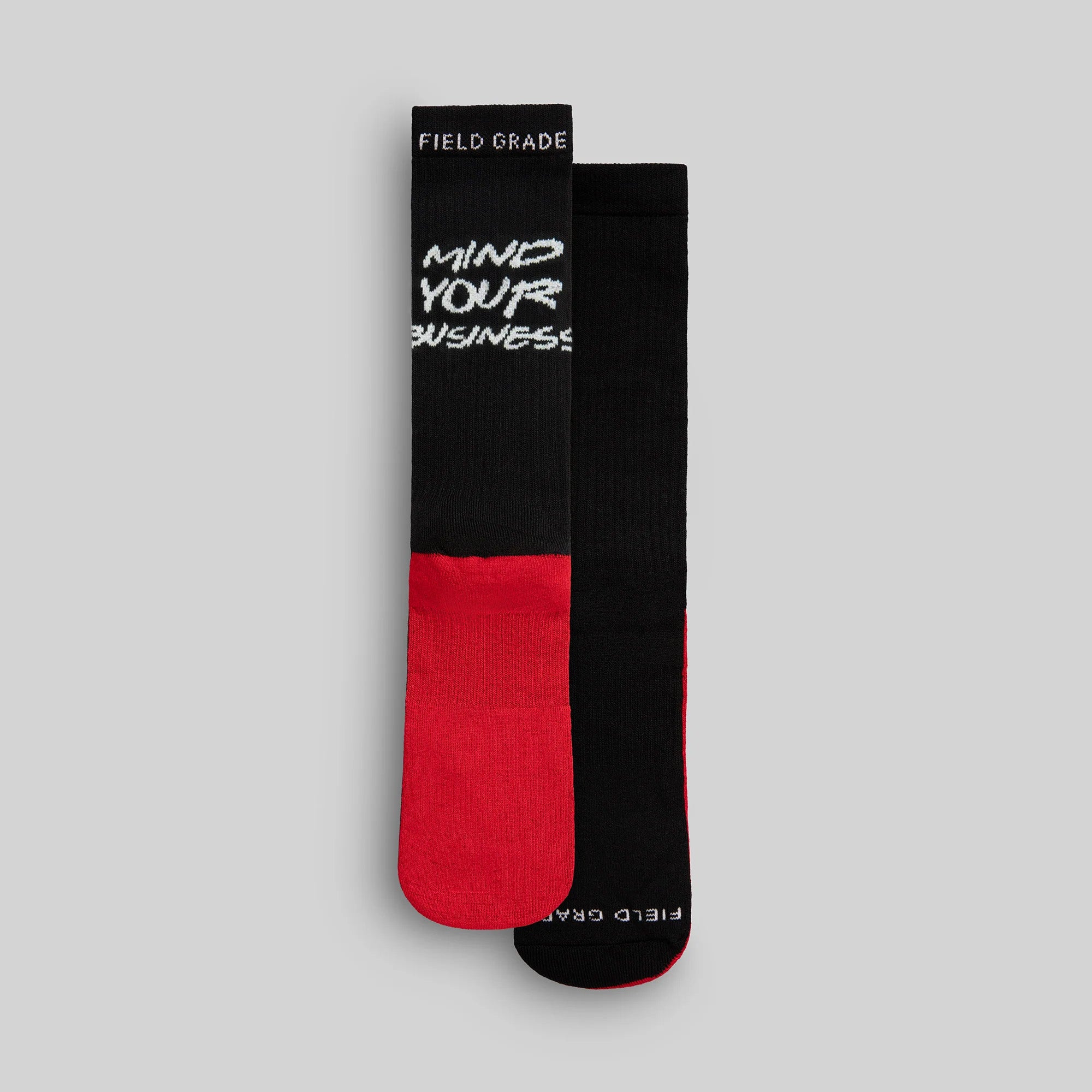 MIND YOUR BUSINESS BRED CUSHIONED CREW SOCK 3 PACK