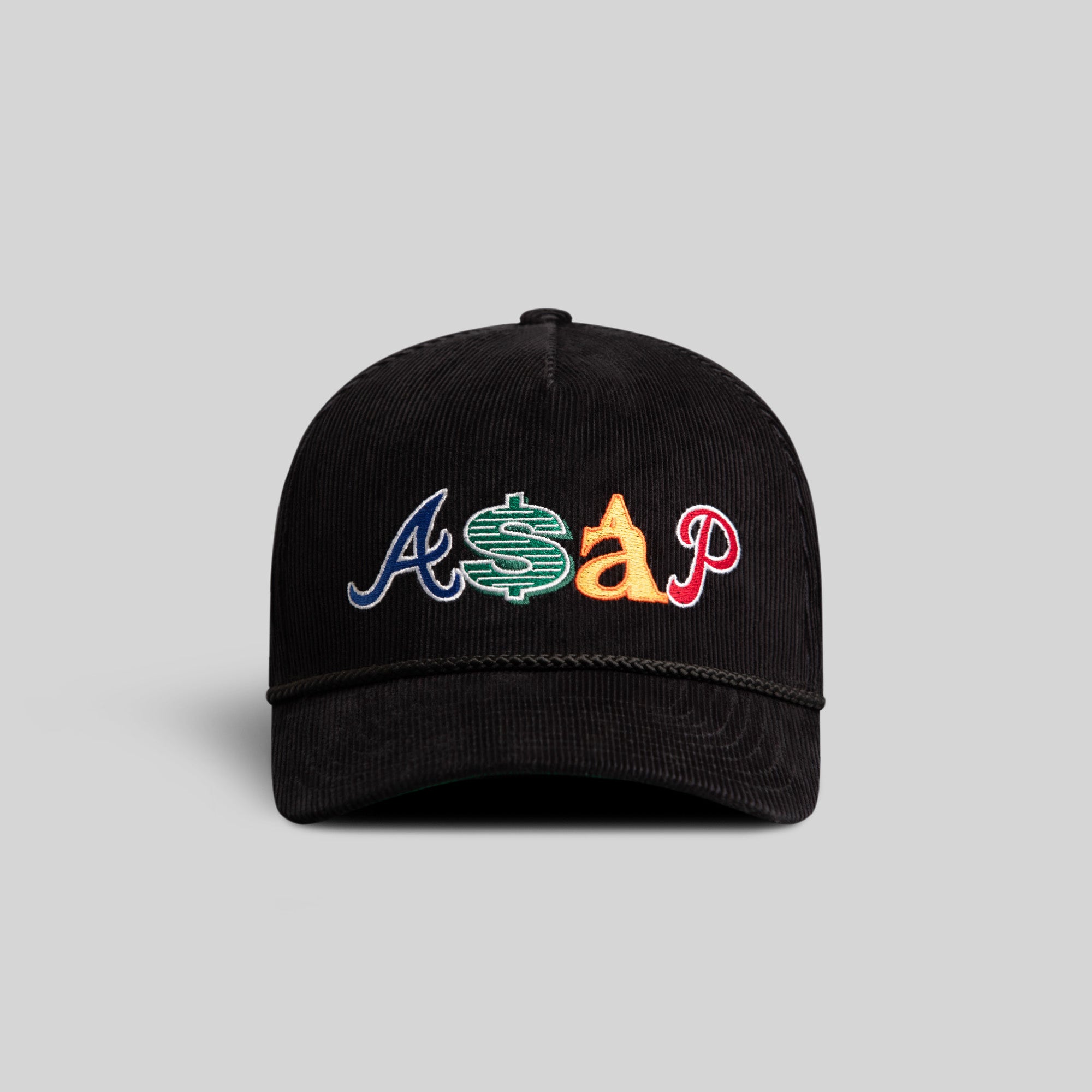 ASAP BLACK CORDUROY TRUCKER