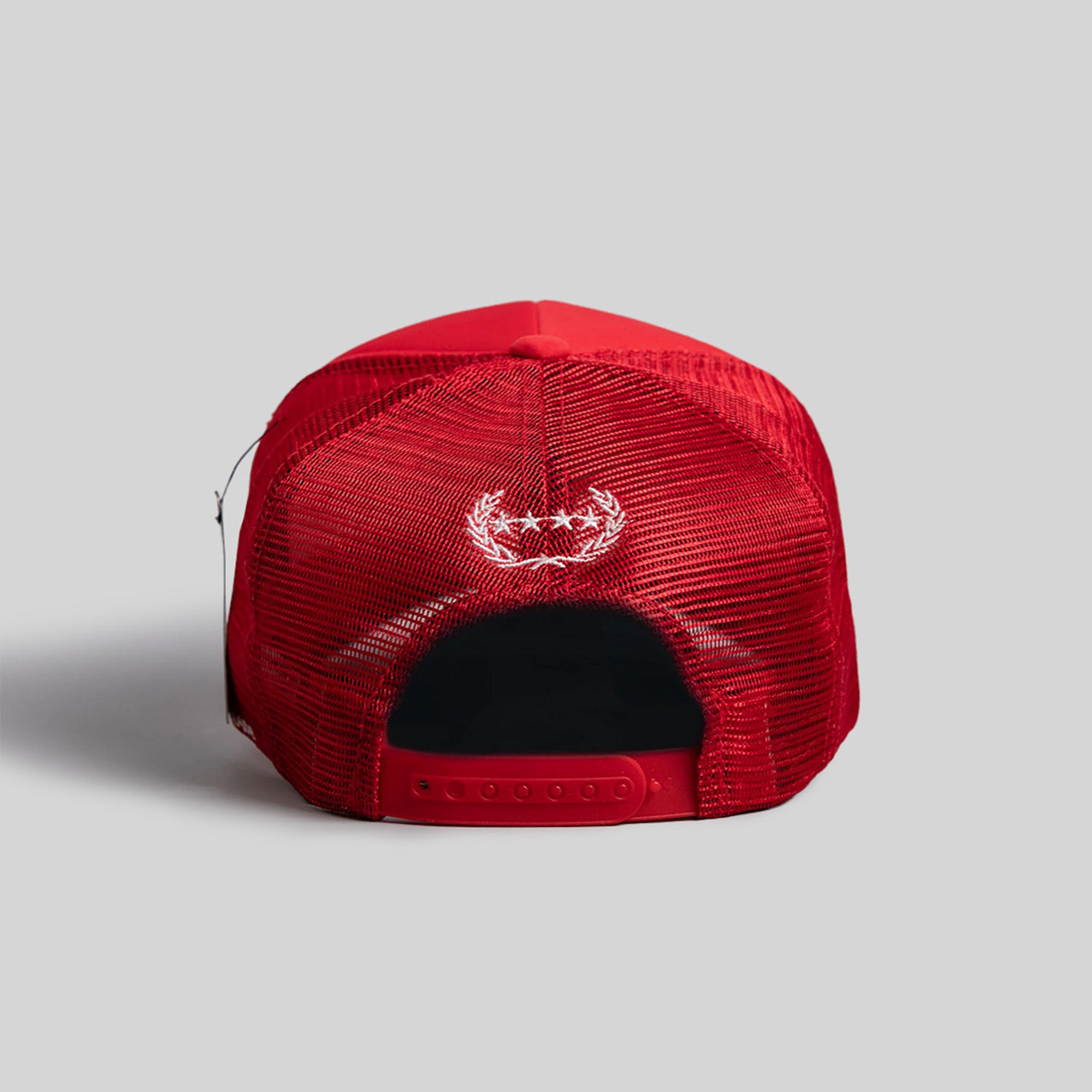 NO F*CKS GIVEN RED TRUCKER HAT