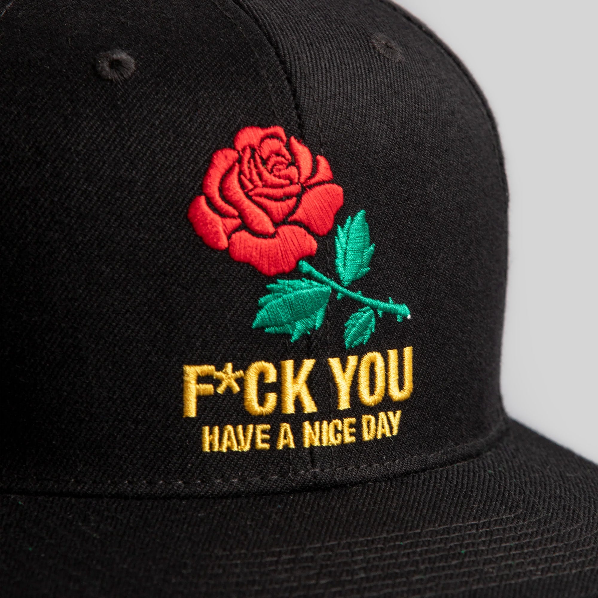 HAVE A NICE DAY BLACK SNAPBACK HAT