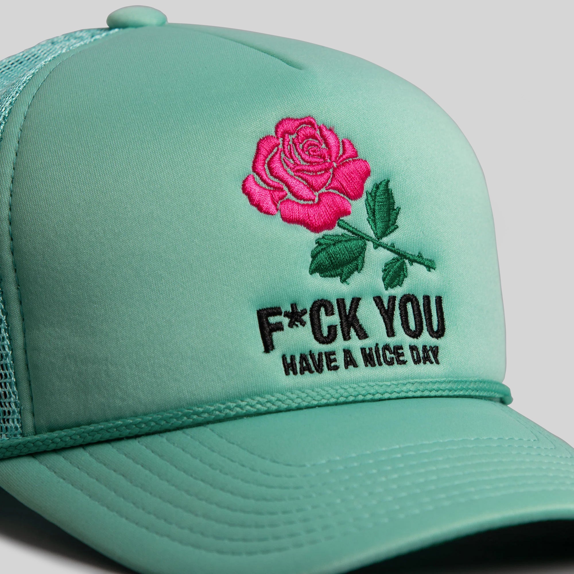 HAVE A NICE DAY MINT TRUCKER HAT