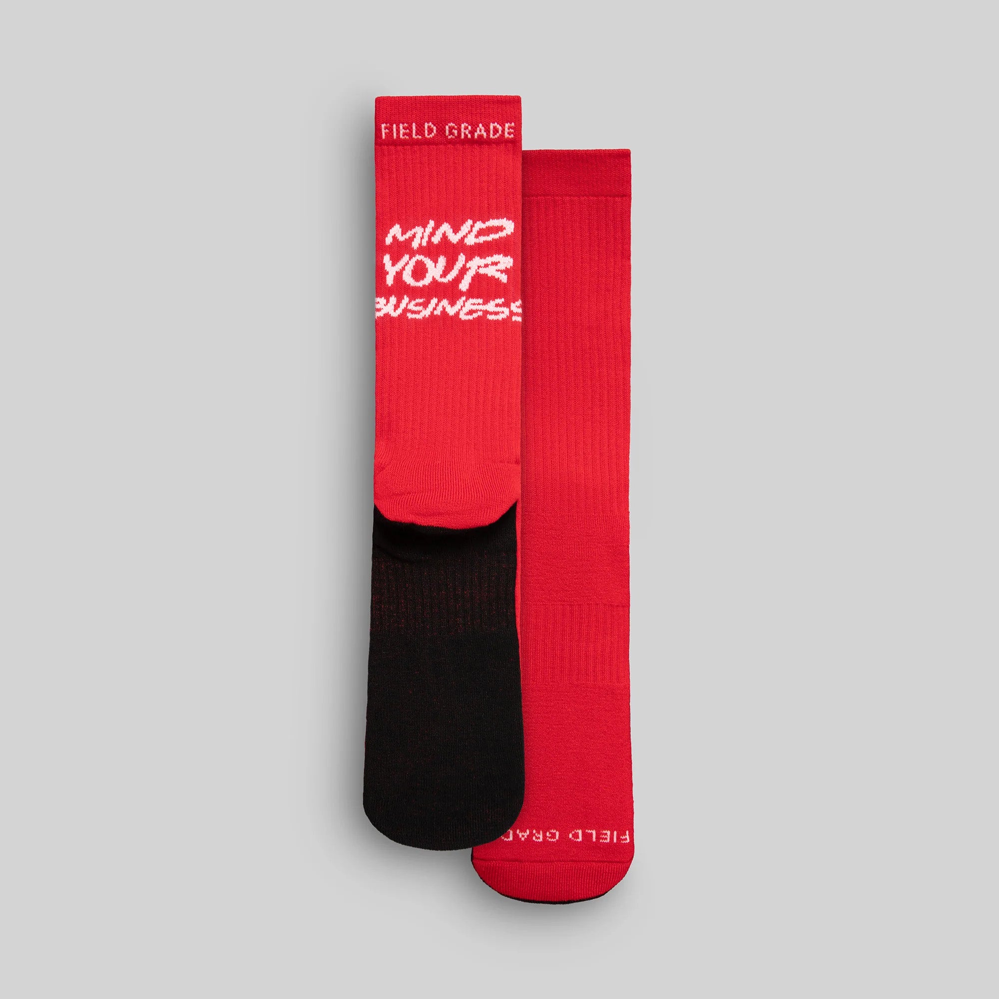 MIND YOUR BUSINESS BRED CUSHIONED CREW SOCK 3 PACK