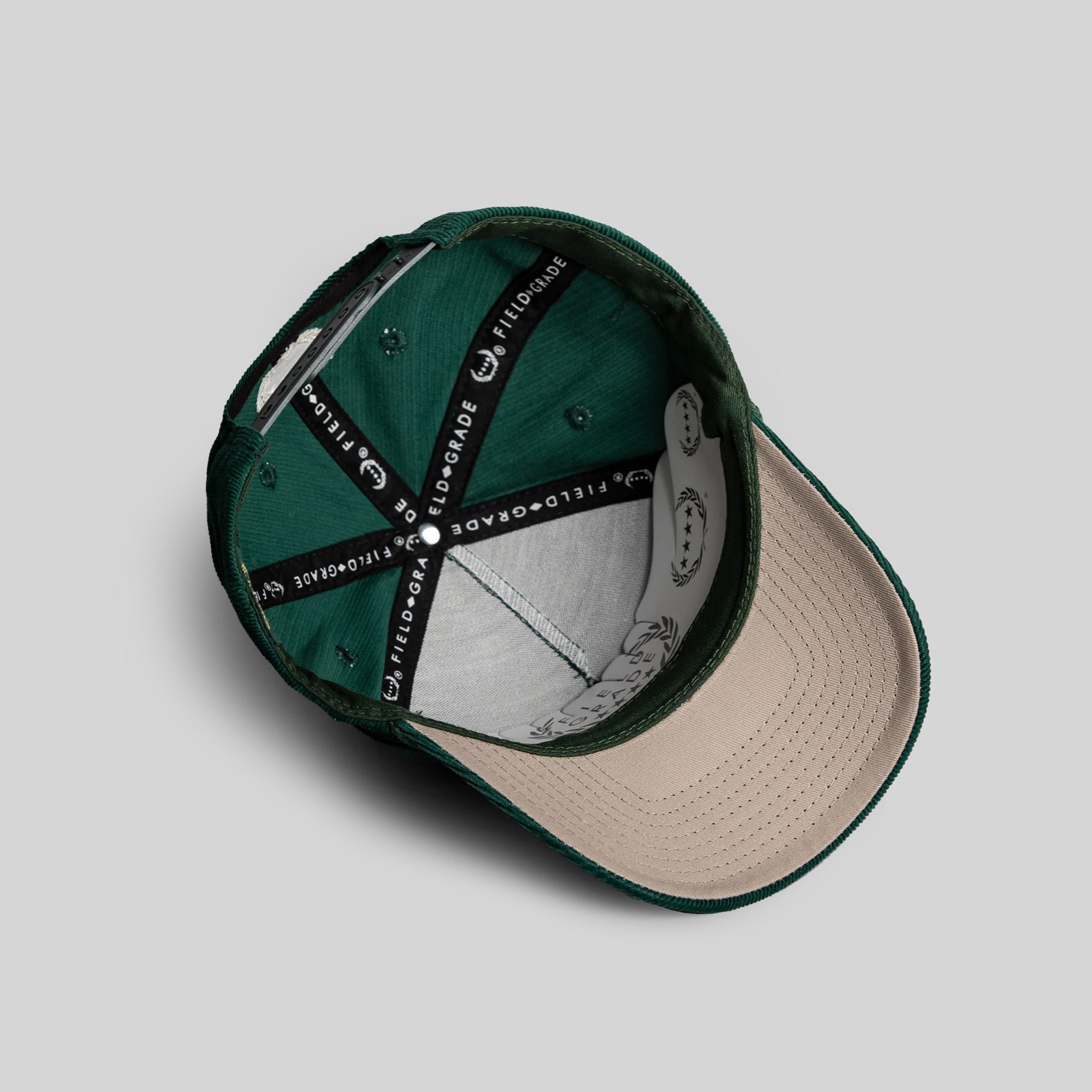RESPECTFULLY FG GREEN CORDUROY TRUCKER HAT