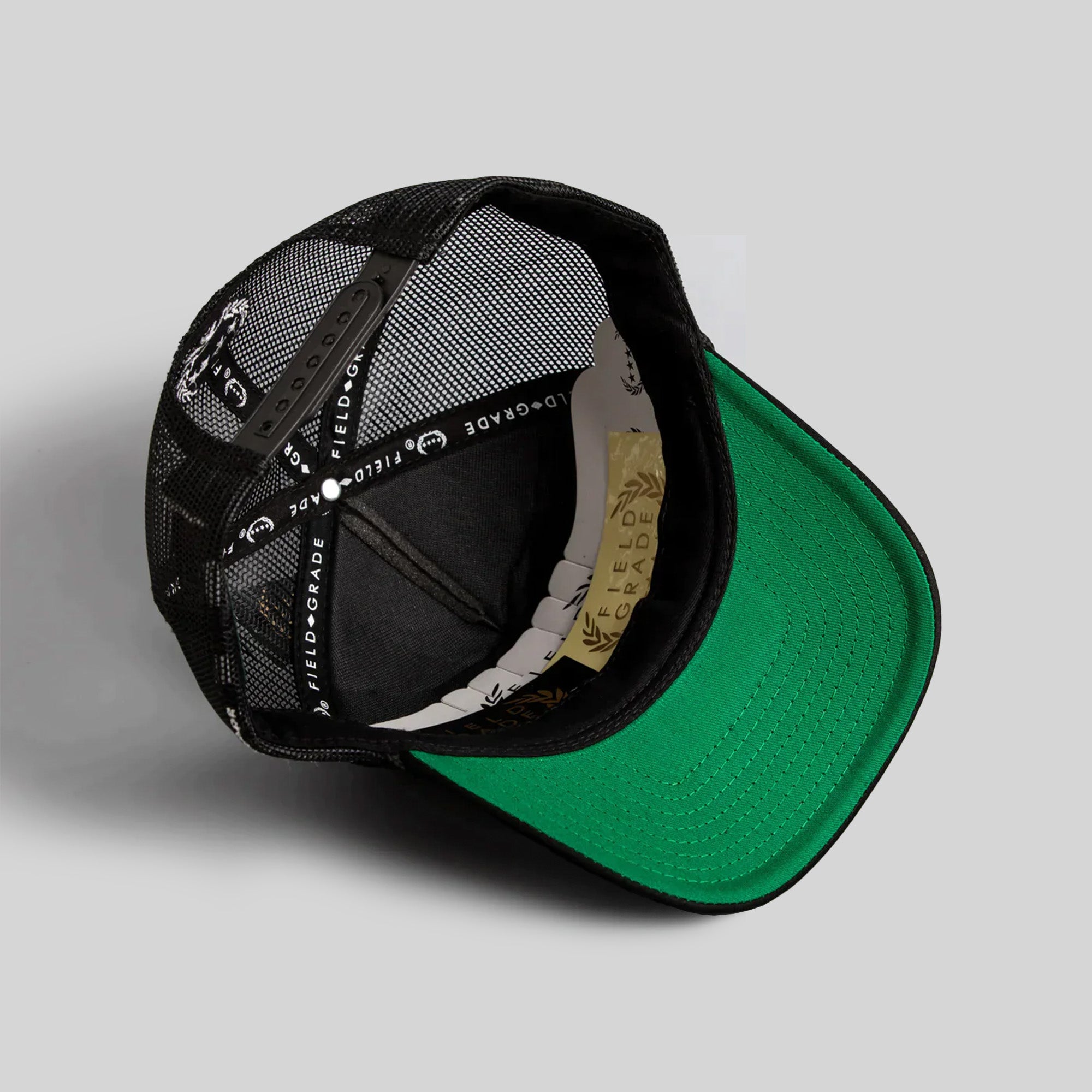 BEWARE OF DOG BLACK TRUCKER HAT