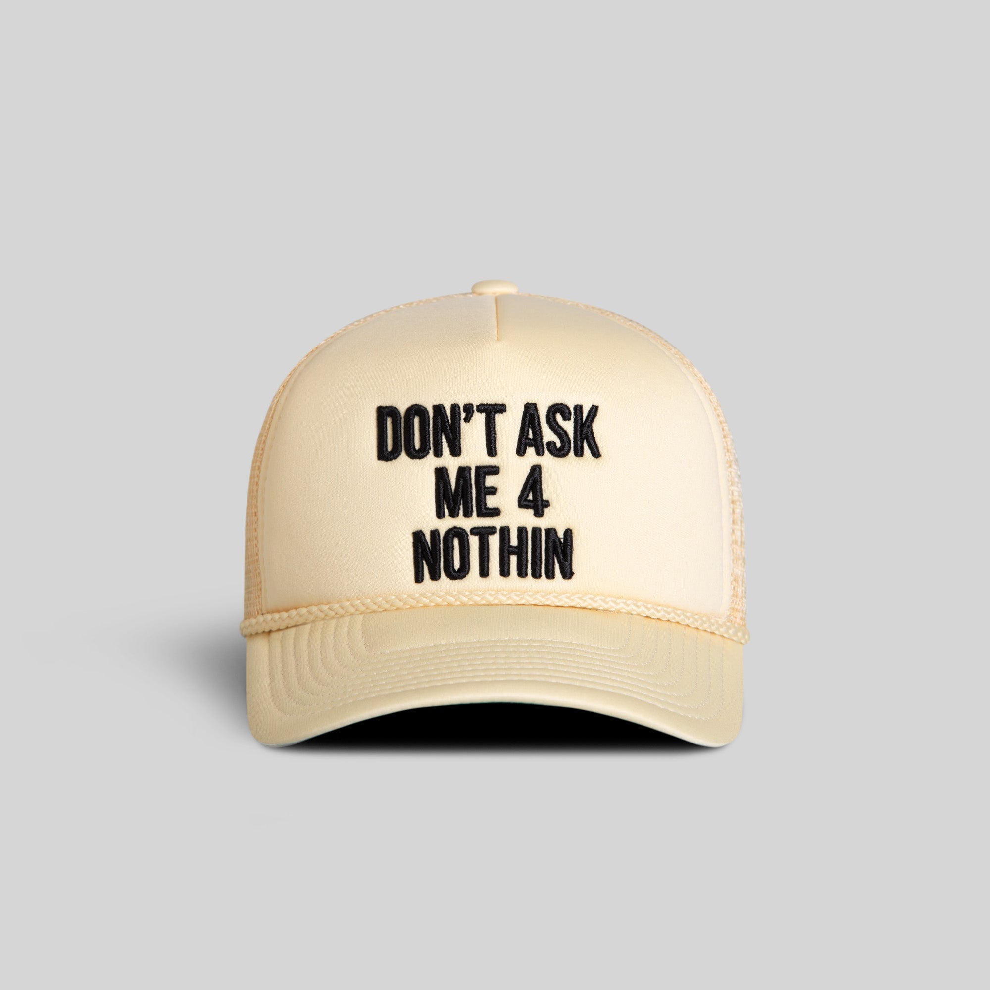 DON'T ASK ME SAND TRUCKER HAT