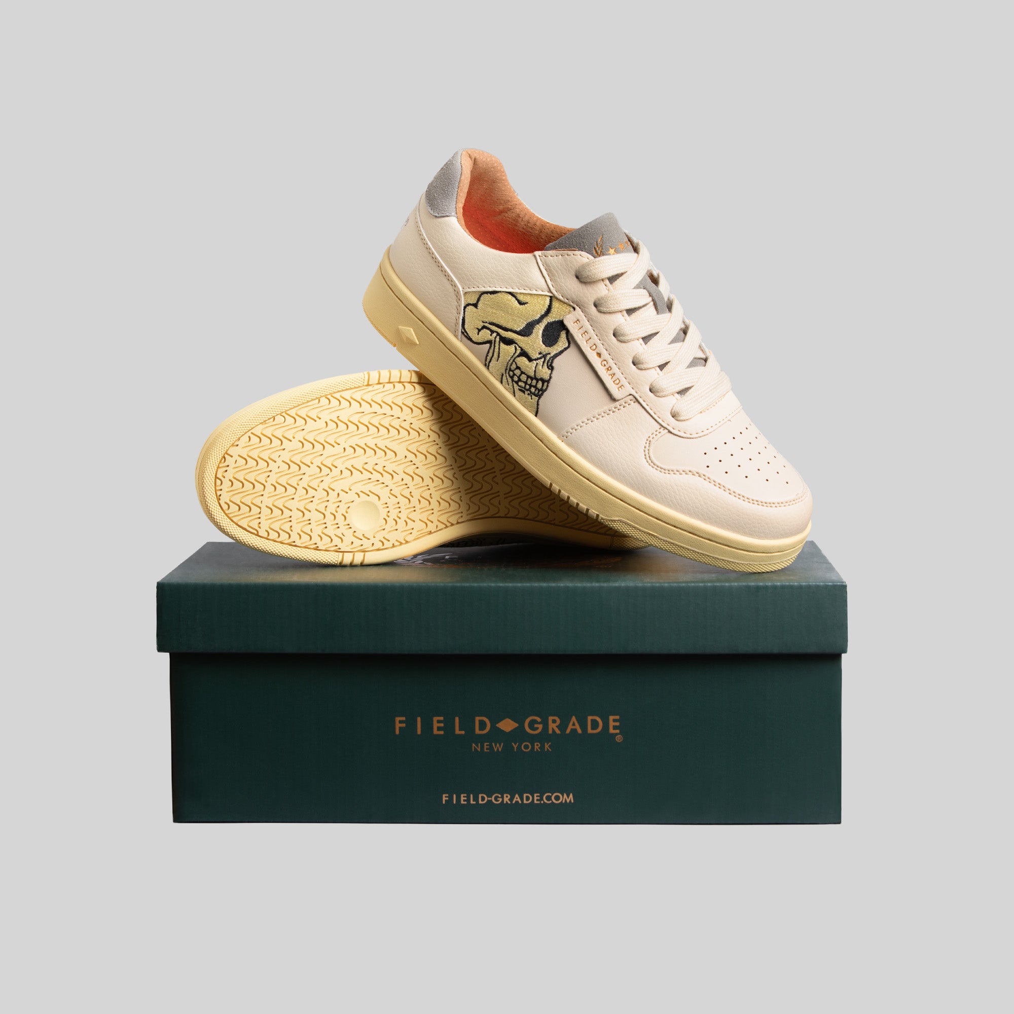 FG-1 LOW "TRUST NO ONE" - BONE/GREY