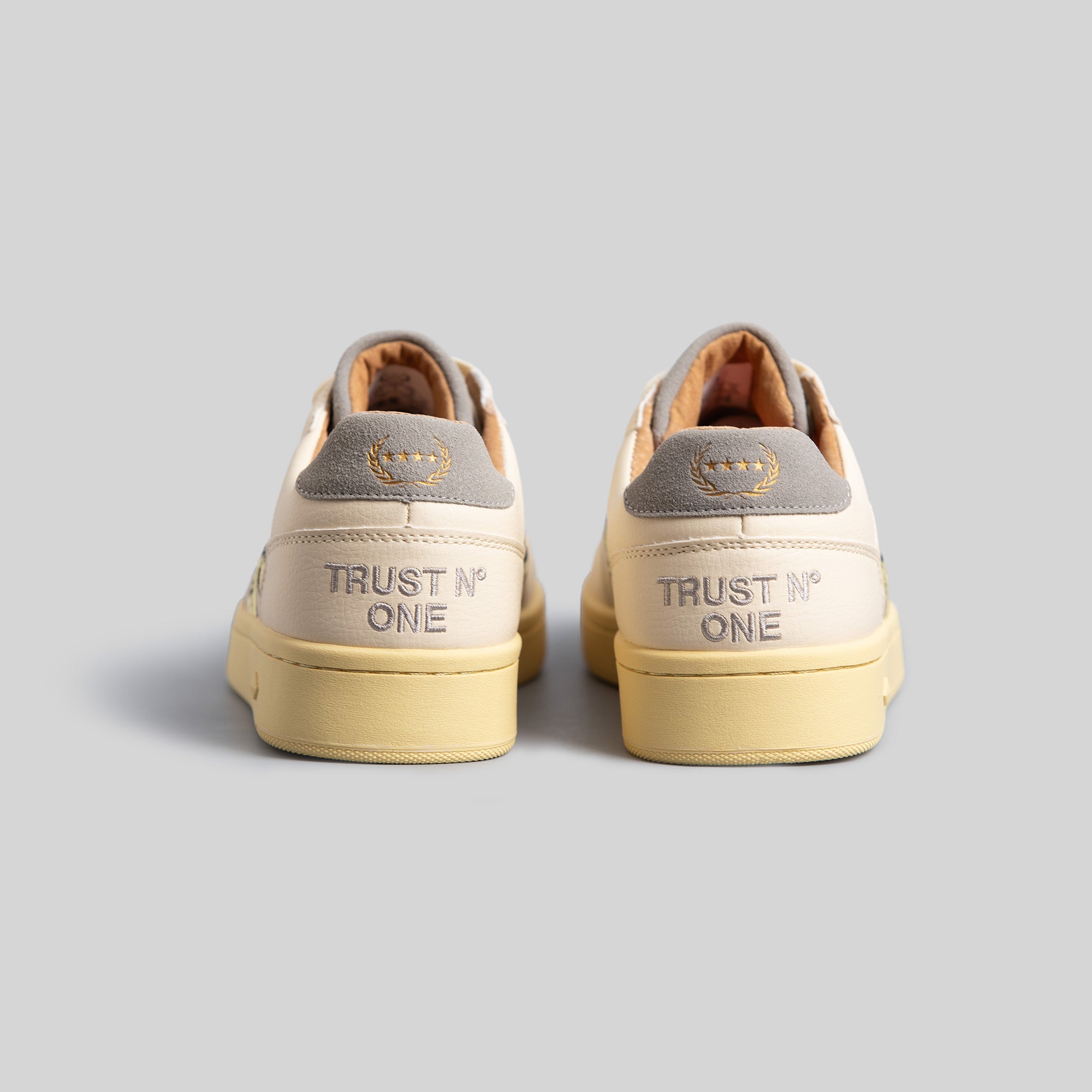 FG-1 LOW "TRUST NO ONE" - BONE/GREY