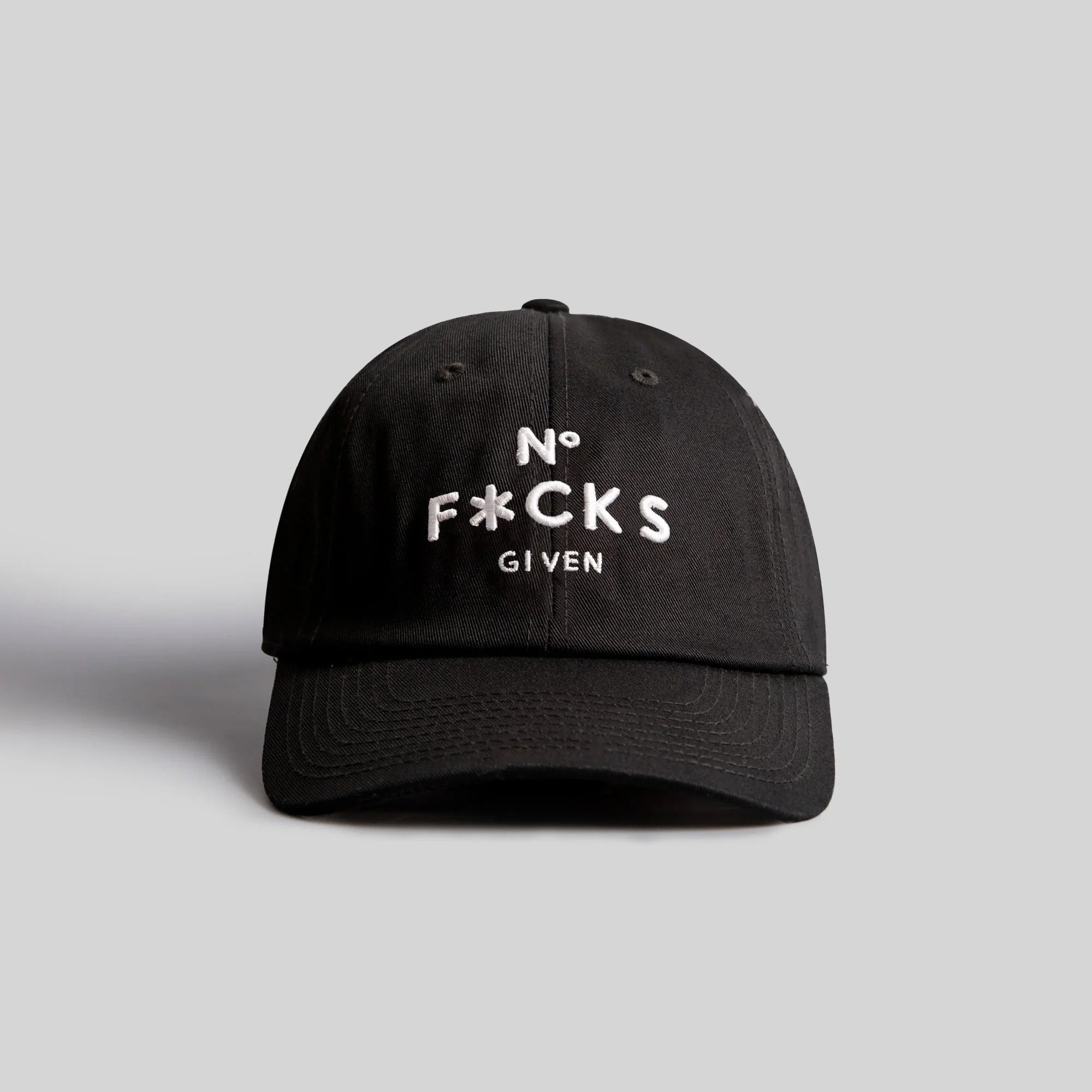 NO F*CKS GIVEN BLACK RELAXED FIT HAT