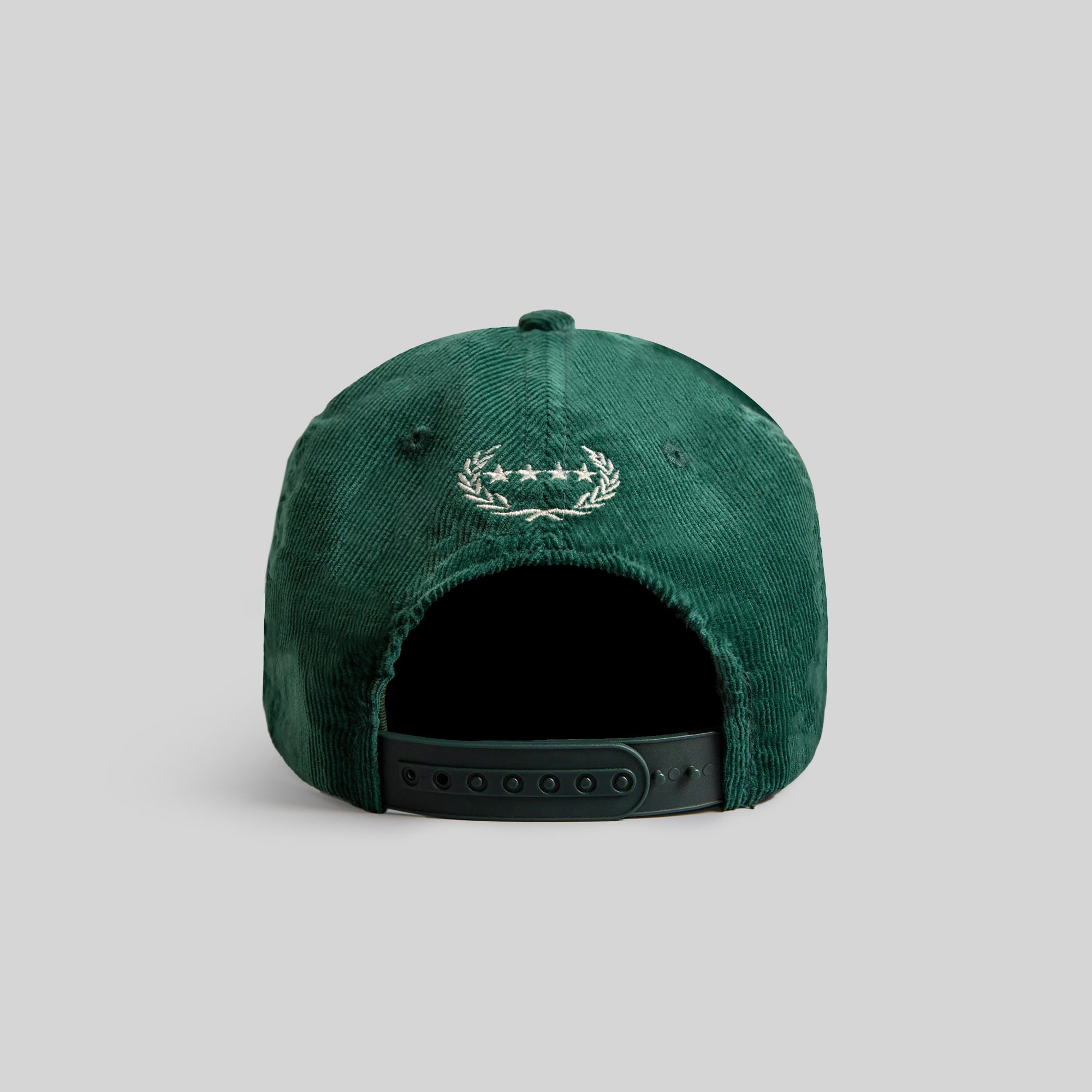 RESPECTFULLY FG GREEN CORDUROY TRUCKER HAT